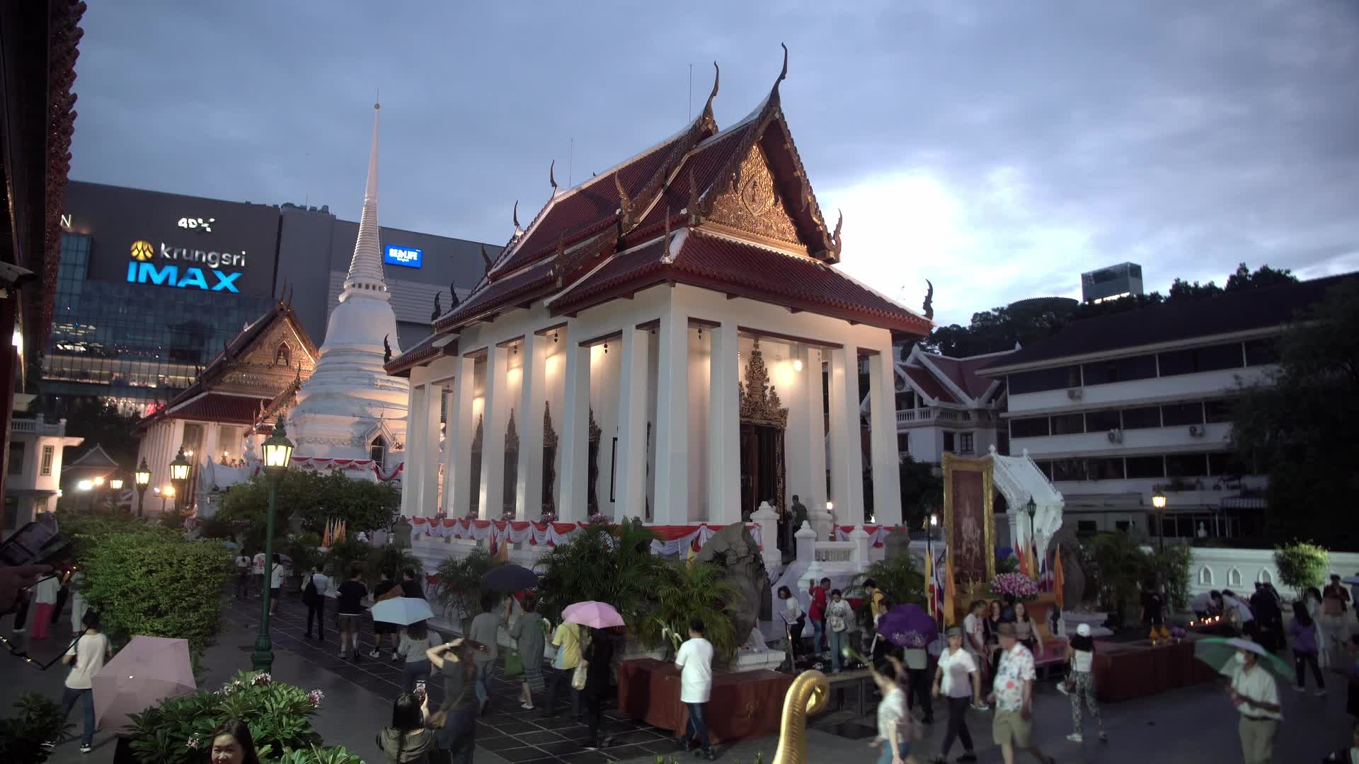 Asarnha Bucha Day In Bangkok, Thailand.