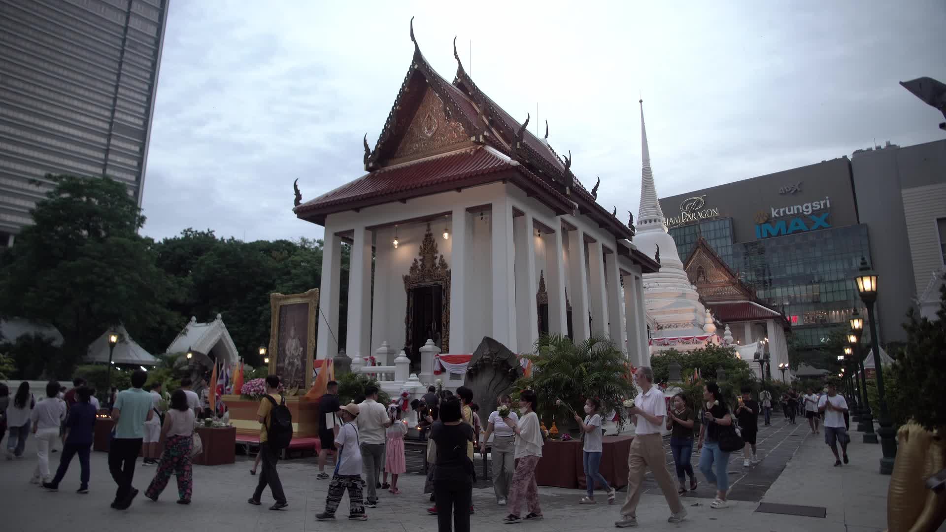 Asarnha Bucha Day In Bangkok, Thailand.