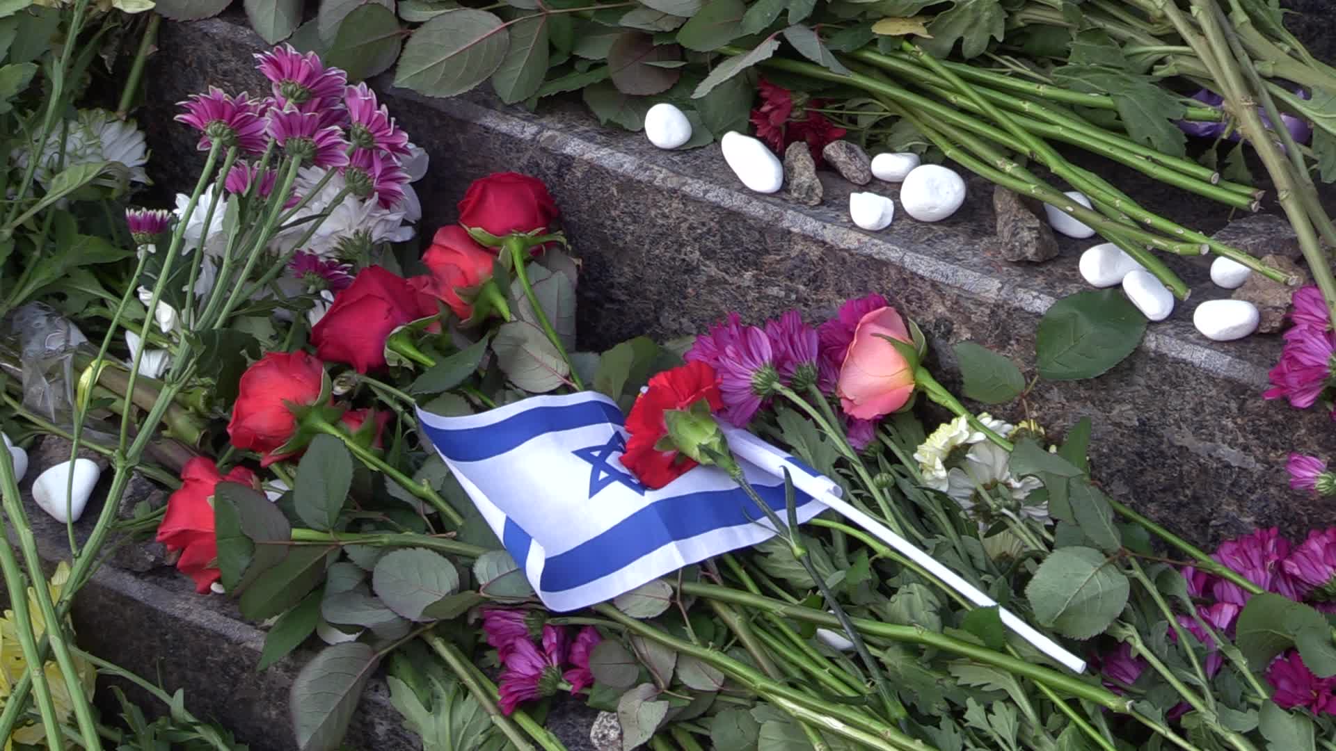 Mourning ceremony at the Babiy Yar ravine in Kiev