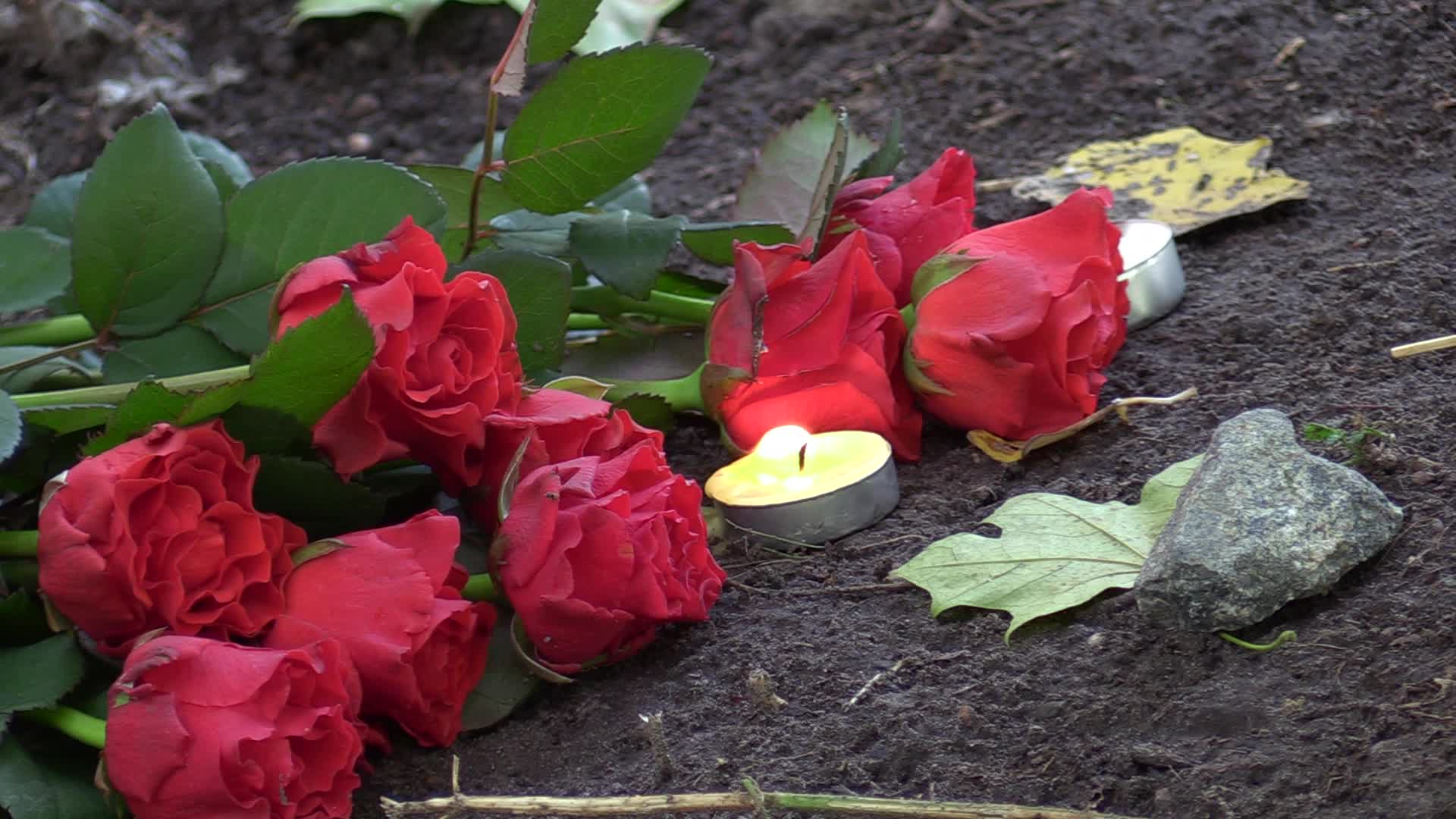 Mourning ceremony at the Babiy Yar ravine in Kiev