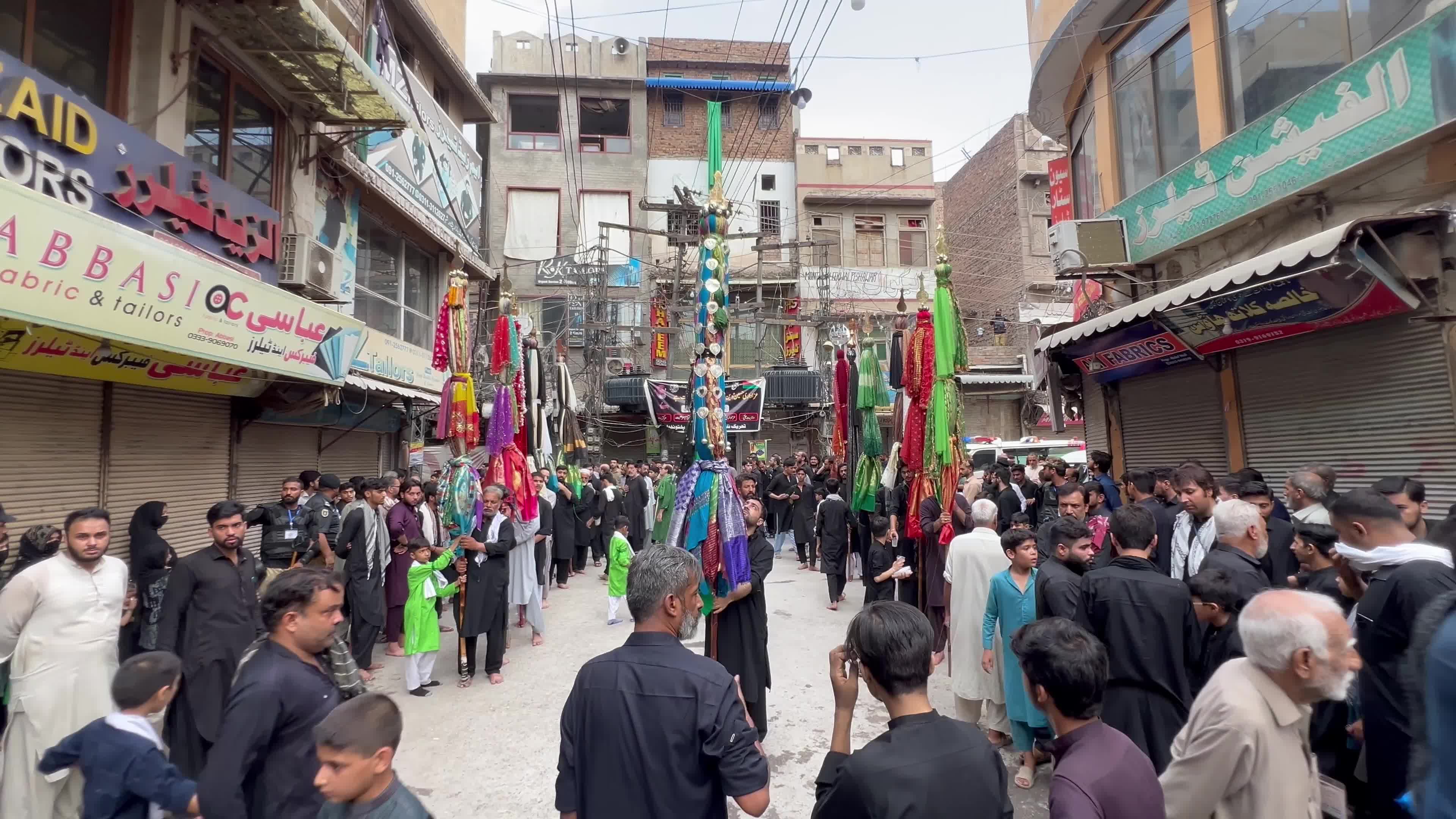 Muharram 2024 procession in Peshawar