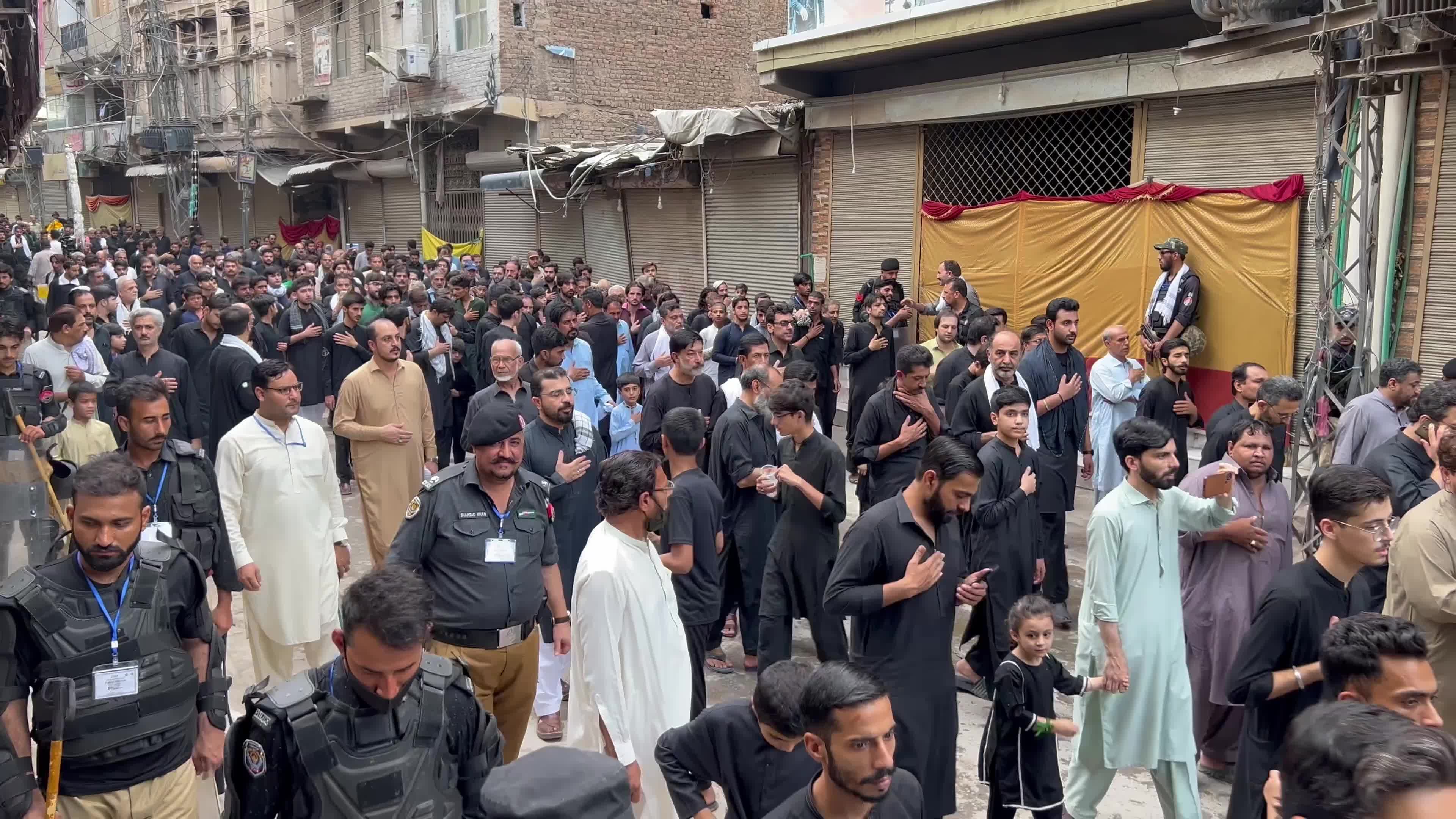 Muharram 2024 procession in Peshawar