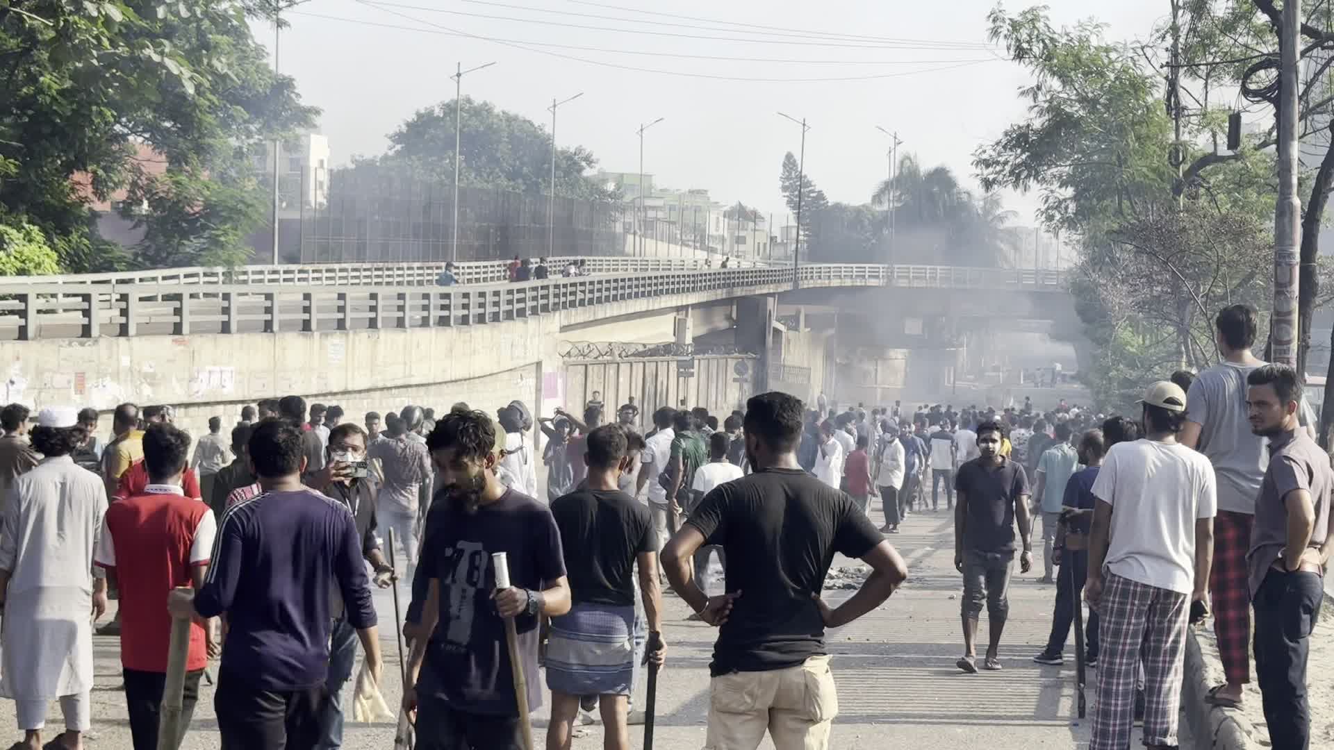 Clash Between Police And Students Demanding Reforms In Quota System