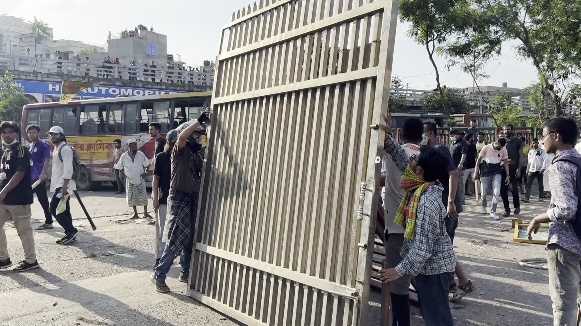 Clash Between Police And Students Demanding Reforms In Quota System