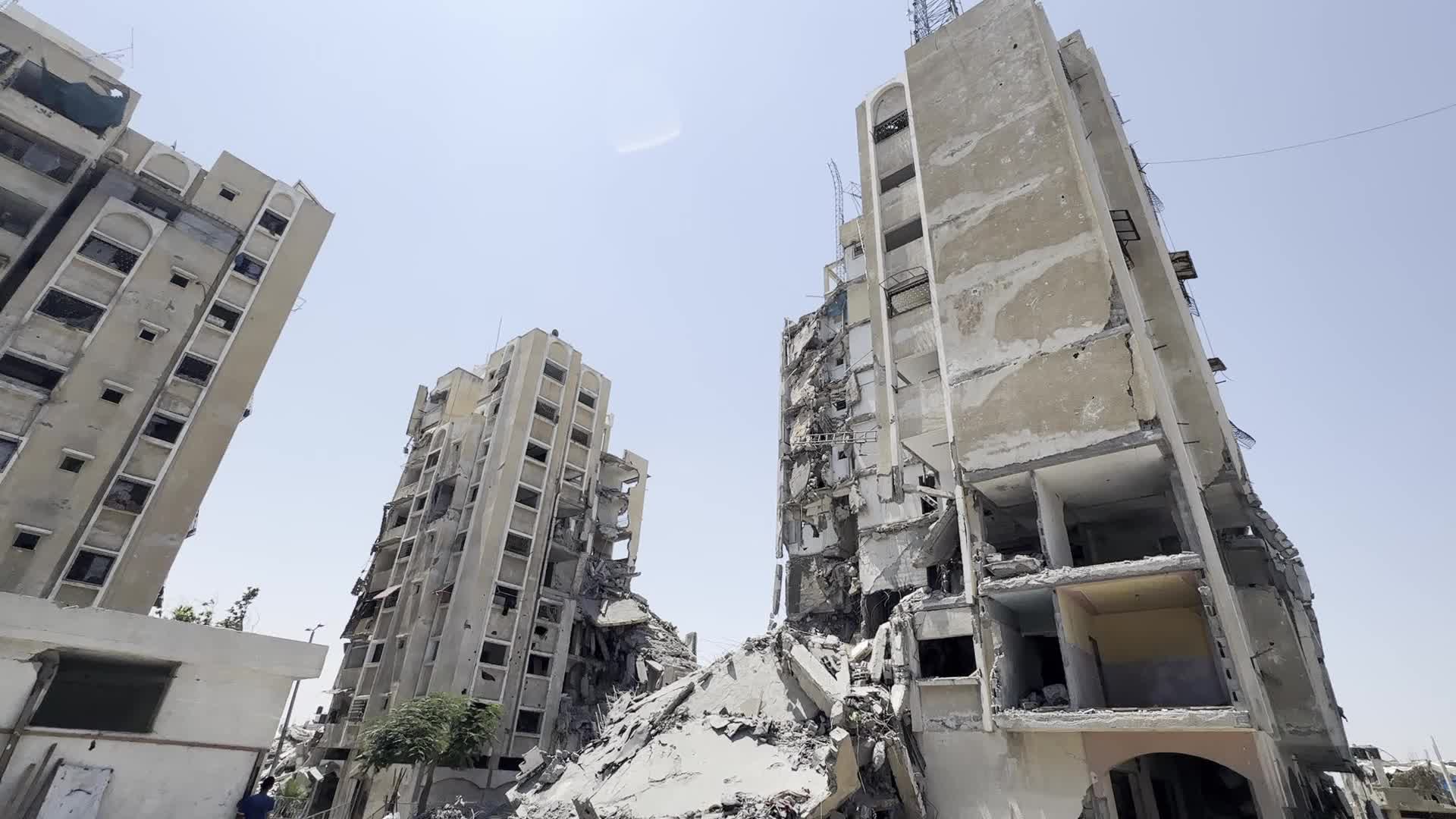 Aftermath of Israeli Airstrike in Gaza, Palestine