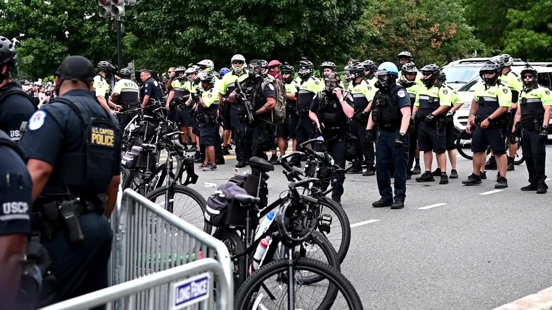 Pro-Palestinian Protesters March in Washington DC against Netanyahu Visit