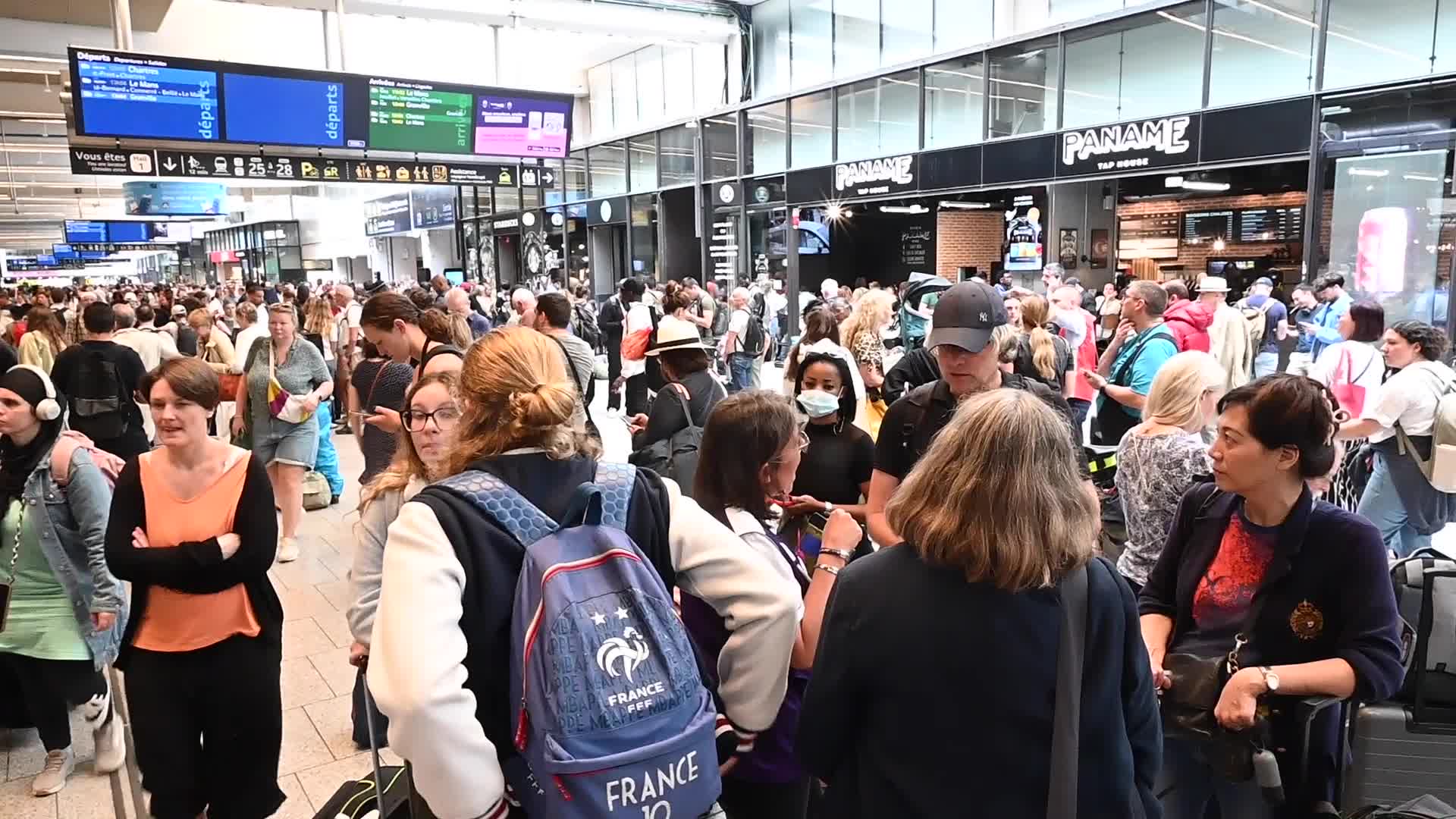 Gare Montparnasse in Paris after sabotage attack 4