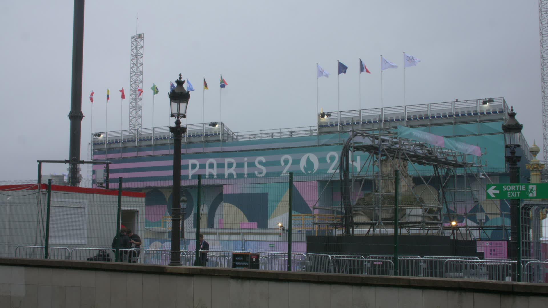 Last preparations hours before the start of the Olympics