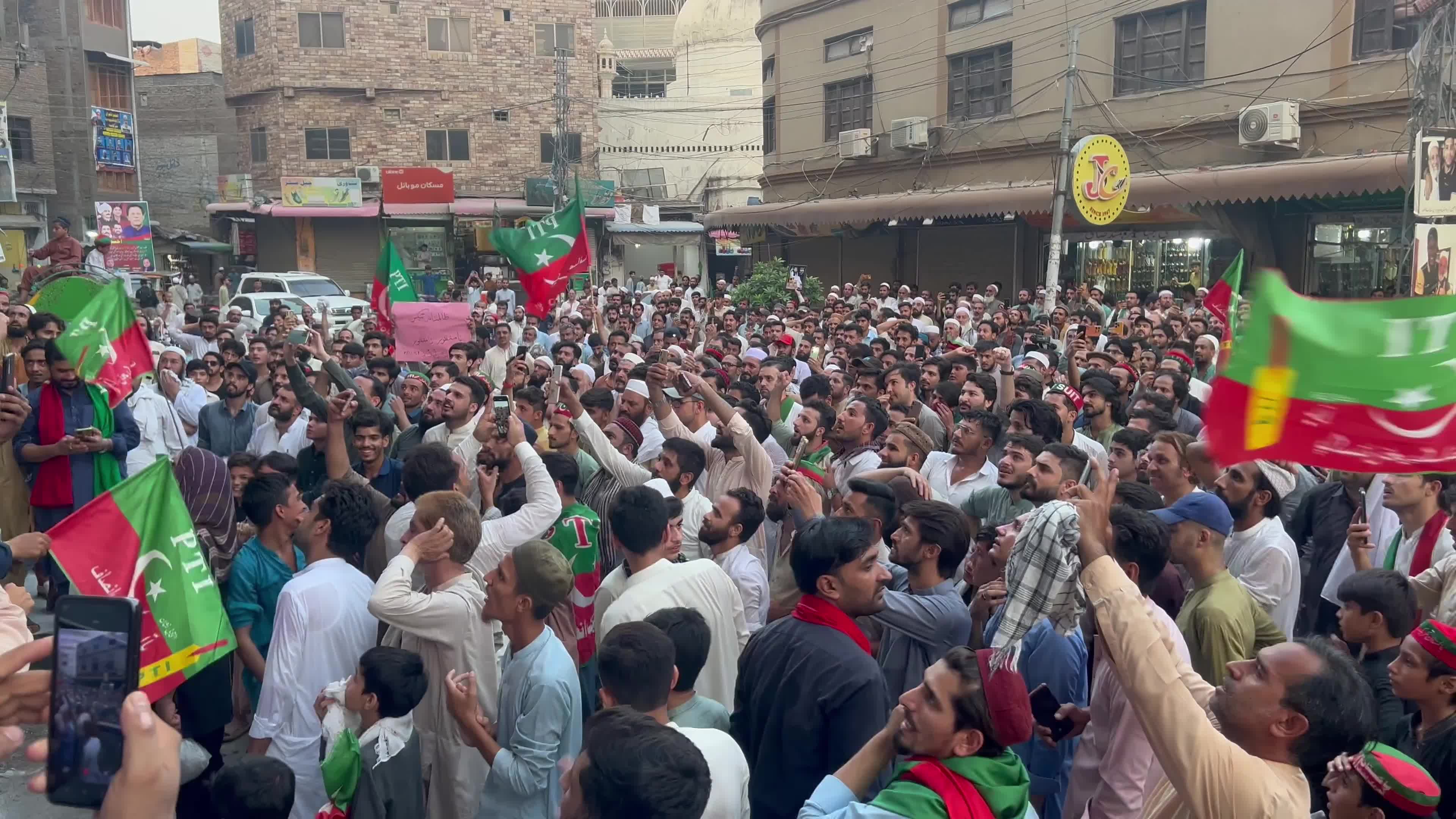 Pakistan's main opposition party supporters stage nationwide protest for Khan's release