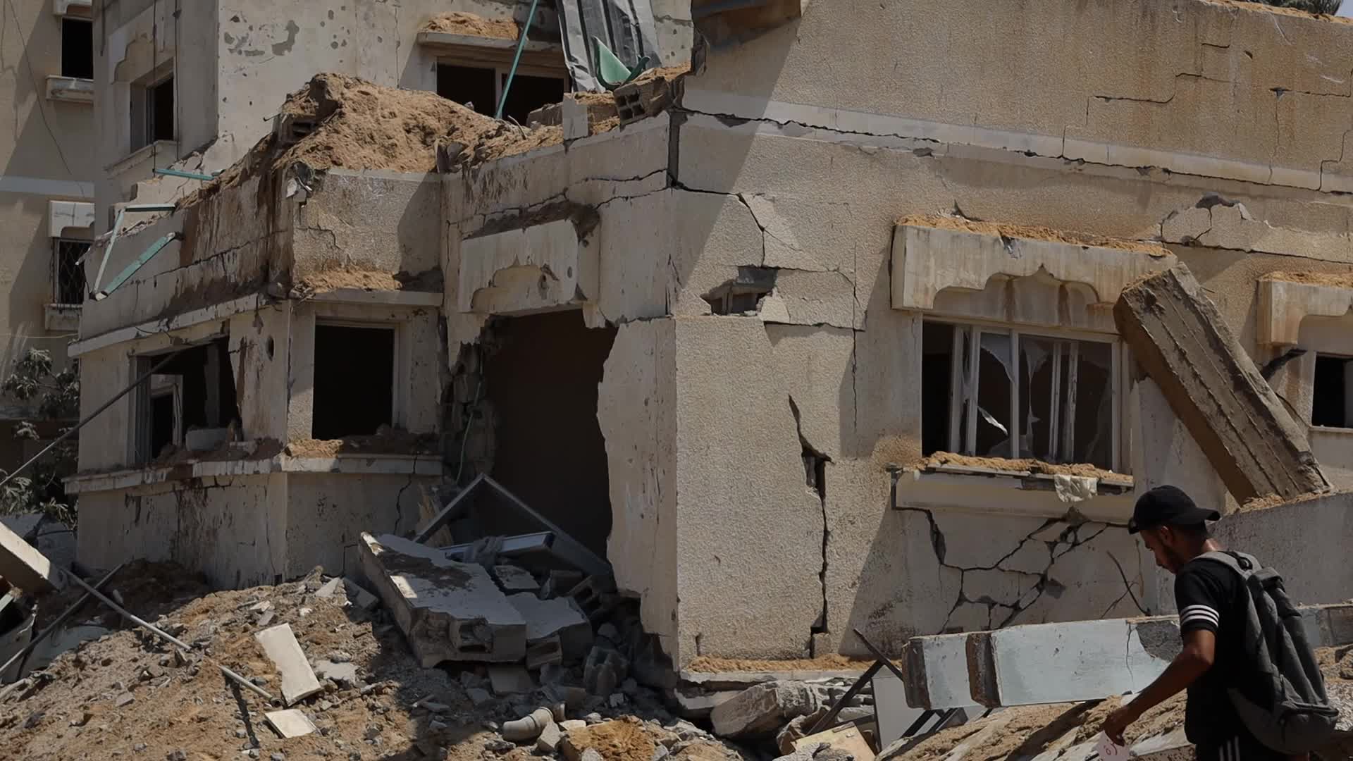 Aftermath of Israeli Airstrike In Gaza, Palestine