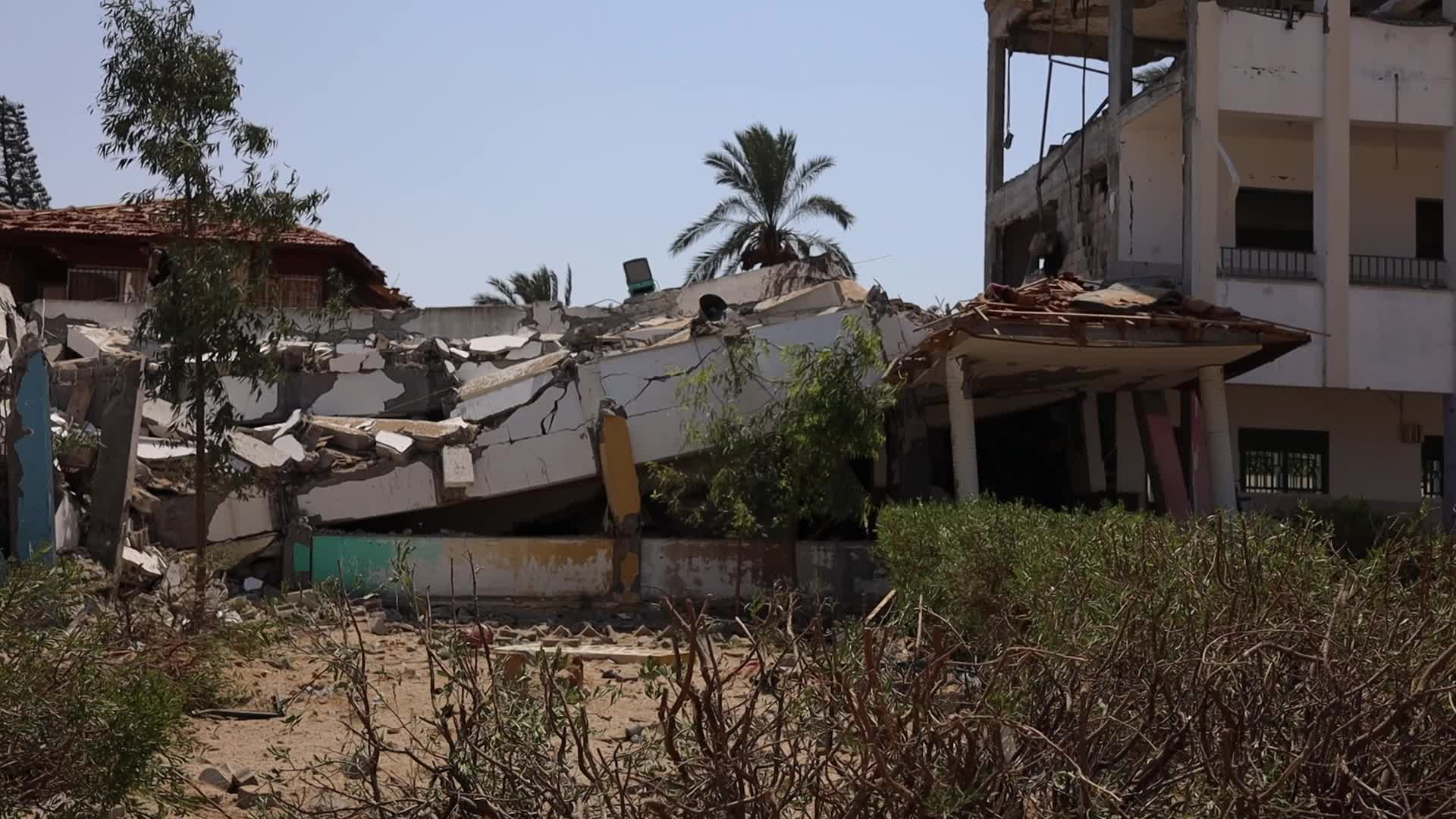 Aftermath of Israeli Airstrike In Gaza, Palestine