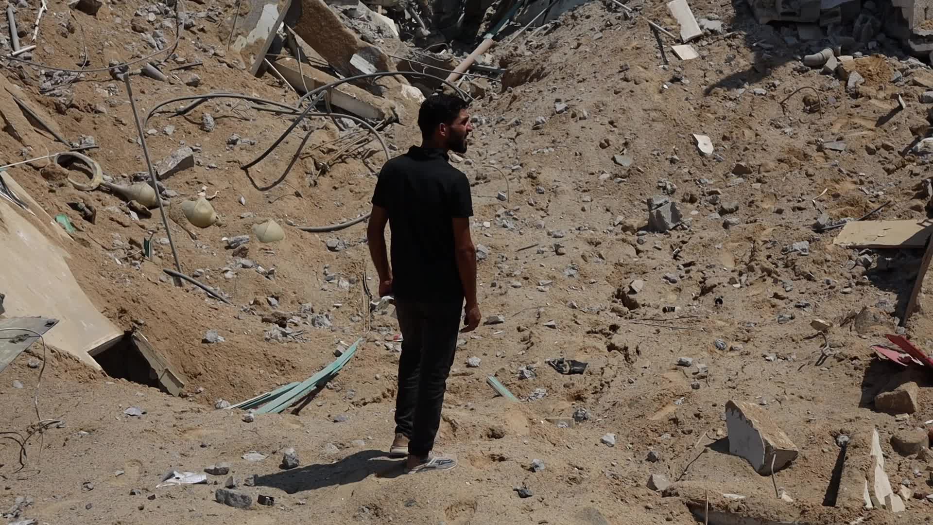 Aftermath of Israeli Airstrike In Gaza, Palestine
