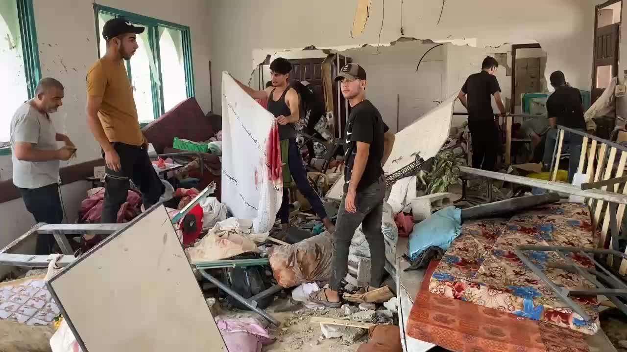 Aftermath of Israeli Airstrike In Gaza, Palestine