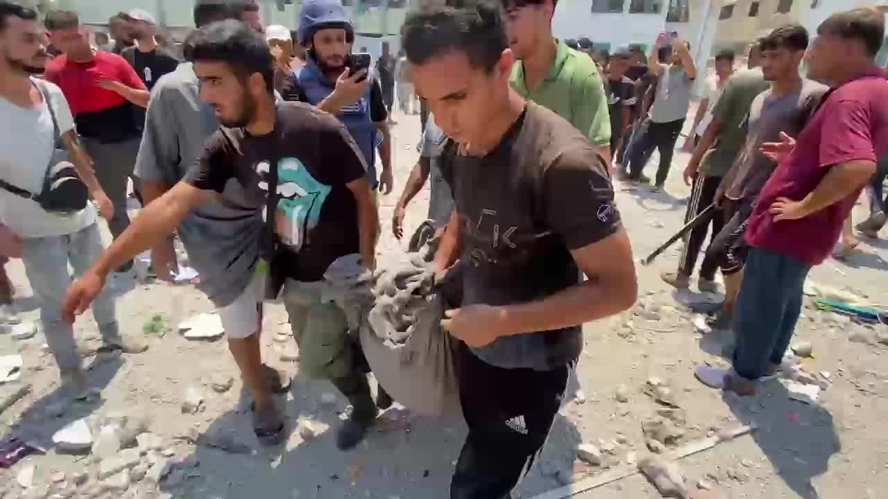 Aftermath of Israeli Airstrike In Gaza, Palestine