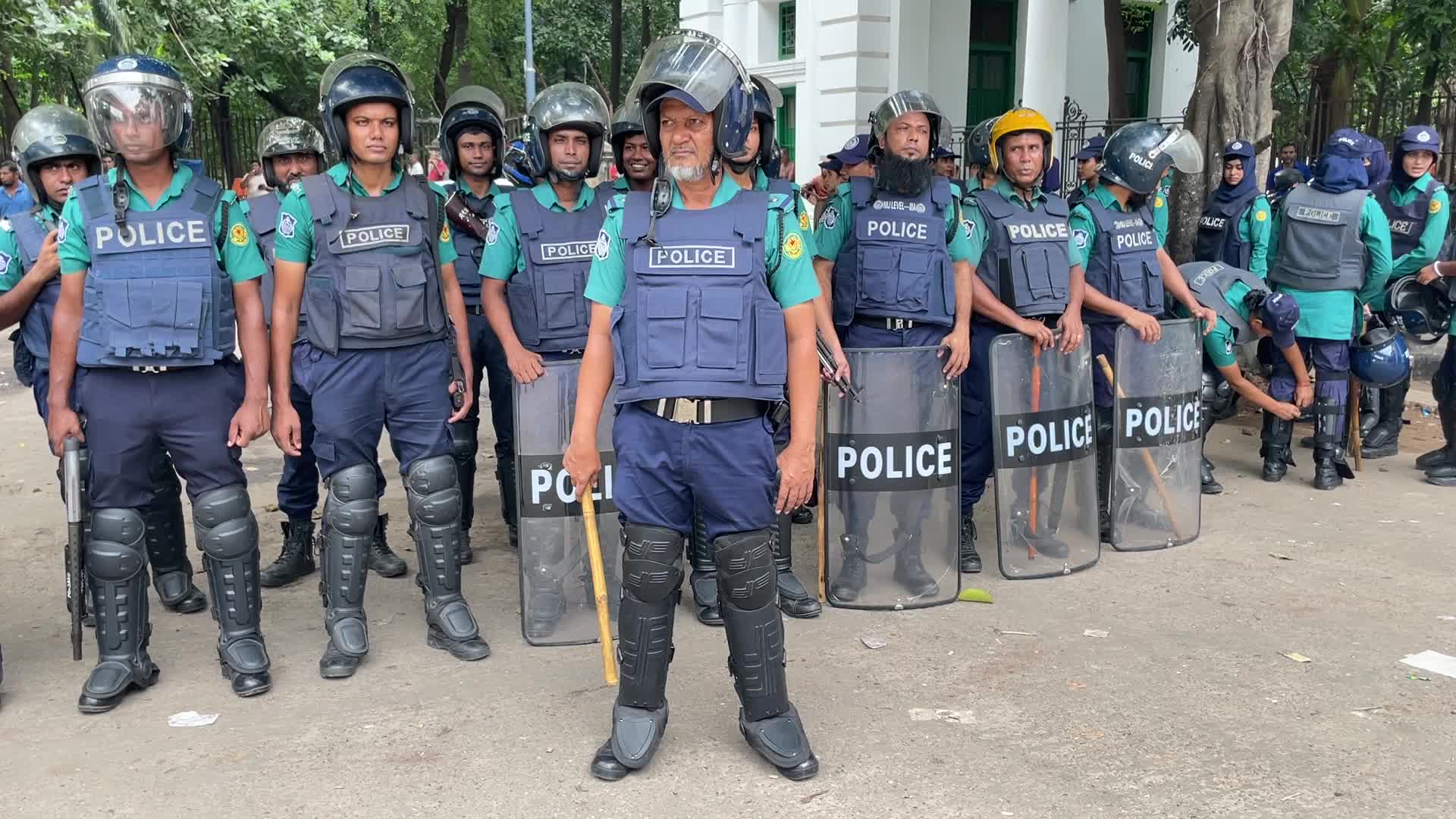 Anti quota protest in Dhaka