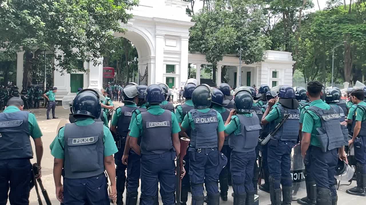 Anti quota protest in Dhaka