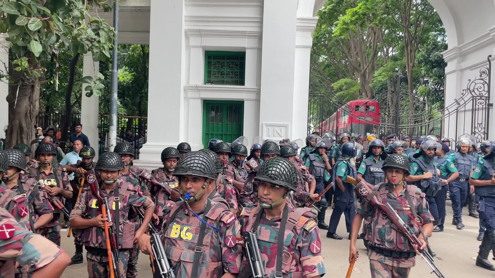 Anti quota protest in Dhaka