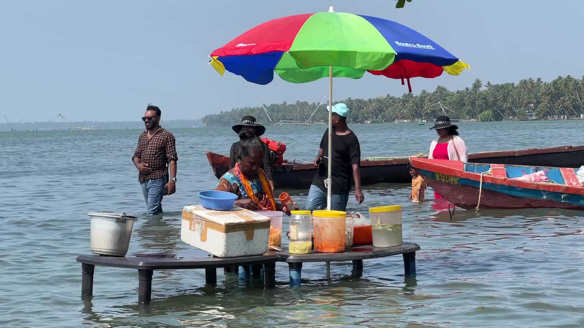 Daily life at Sambranikodi Island