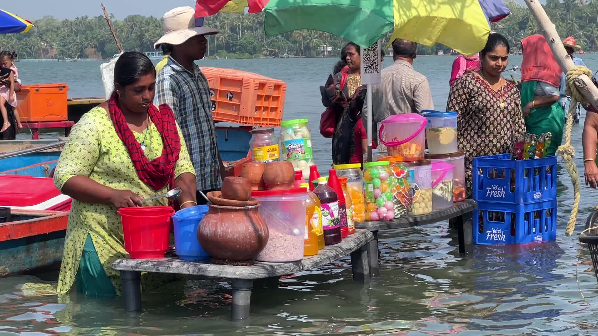 Daily life at Sambranikodi Island