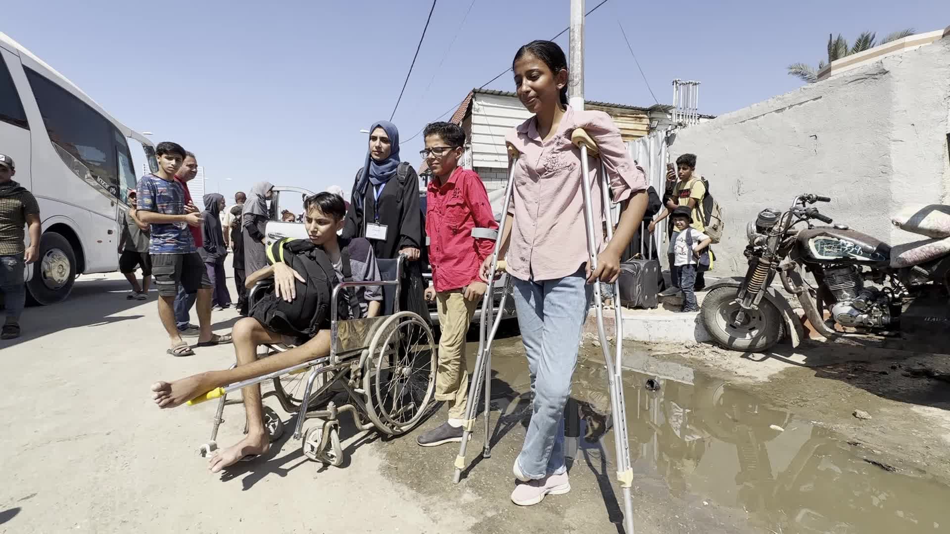 Palestinian Patients Await Evacuation for Treatment Amid Israel-Hamas Conflict in Gaza Strip 