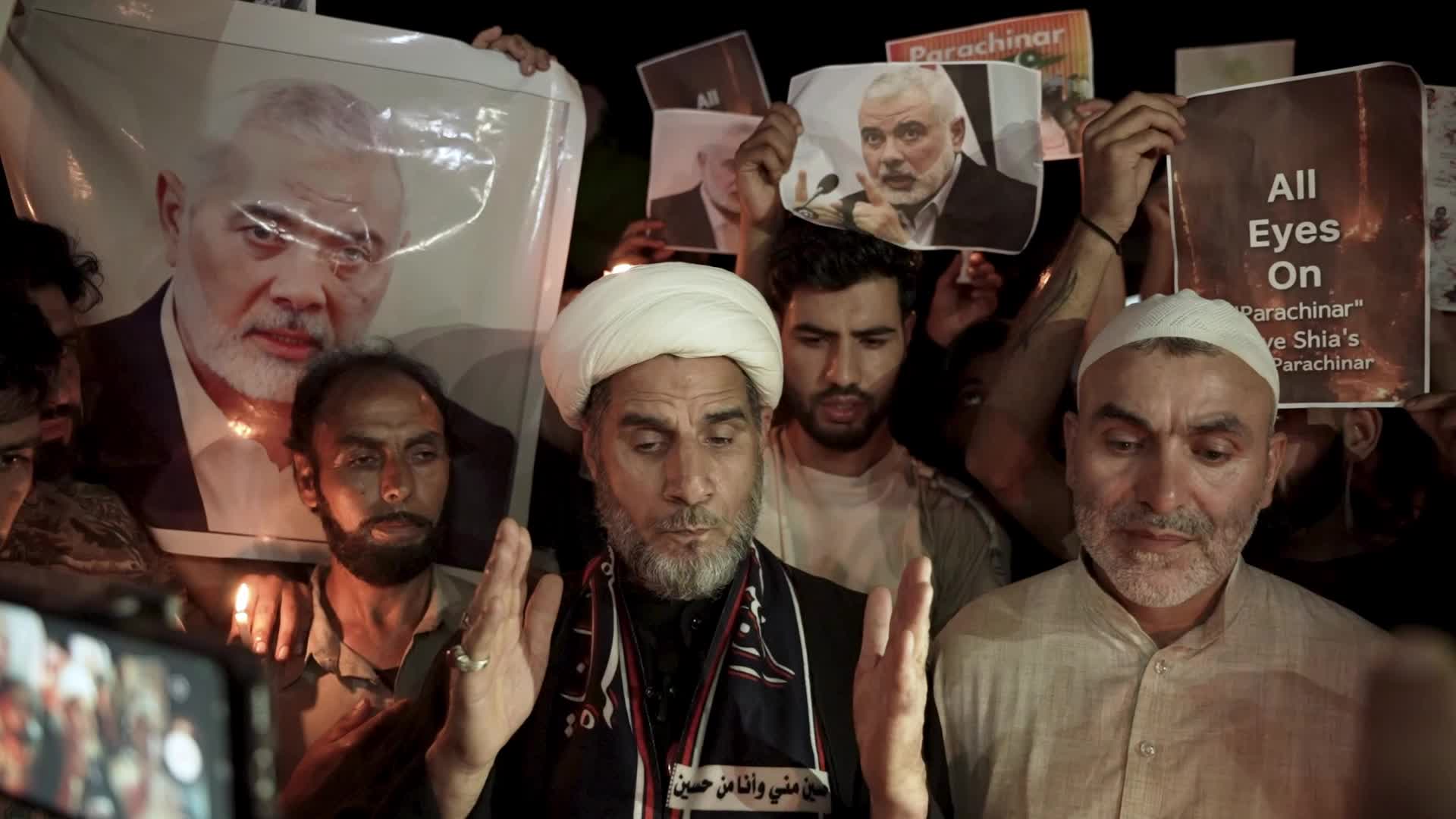 Protests Over Ismail Haniya's Assassination and Targeted Killings in Parachinar's Shia Community in Srinagar, India - 02 Aug 2024