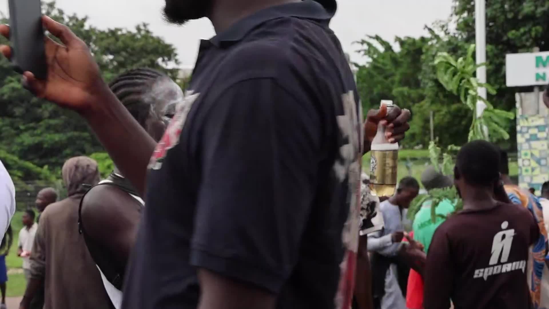 Protesters took to the street in Abuja, Nigeria's capital
