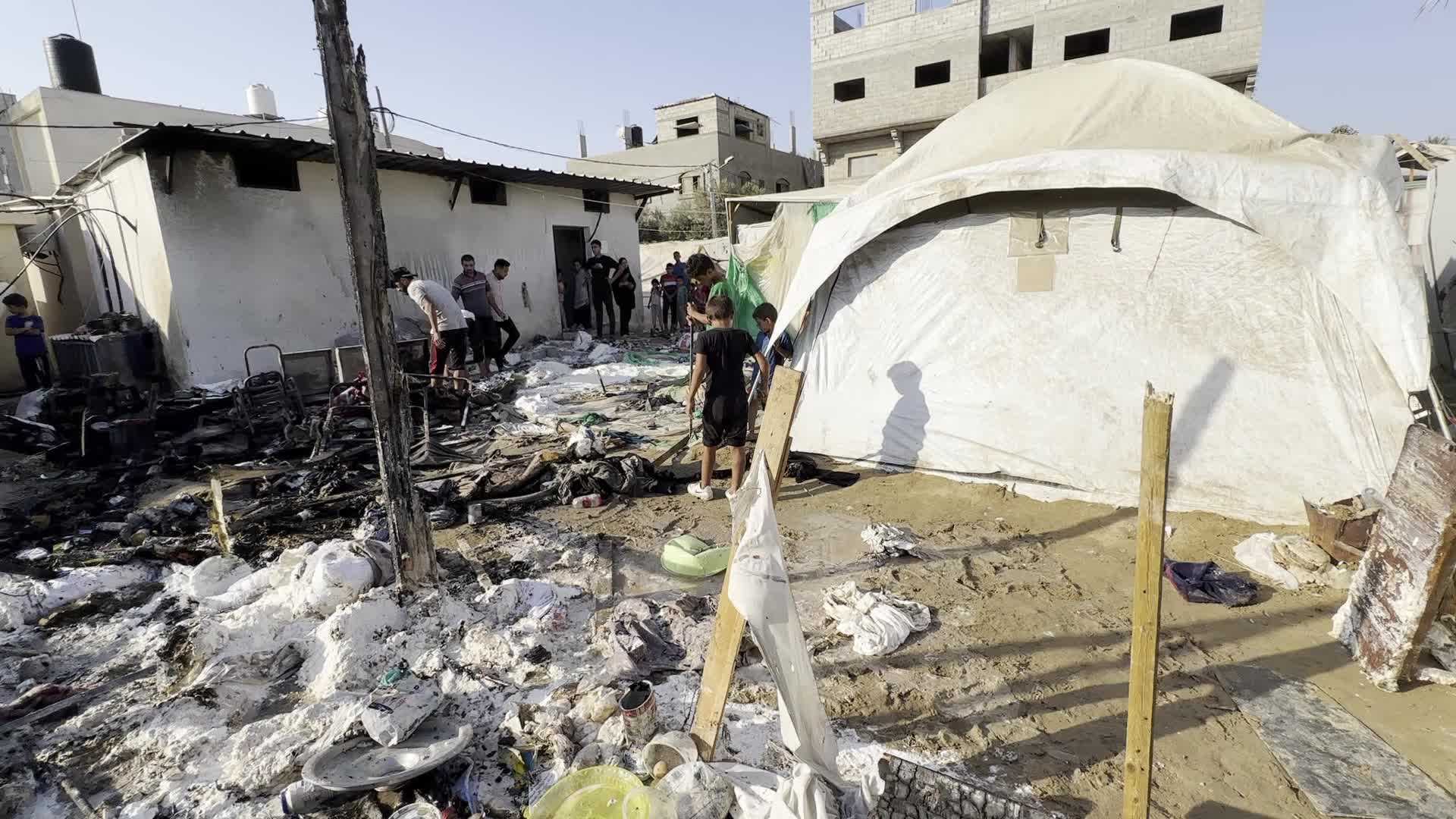 Aftermath of Israeli Airstrike In Gaza, Palestine