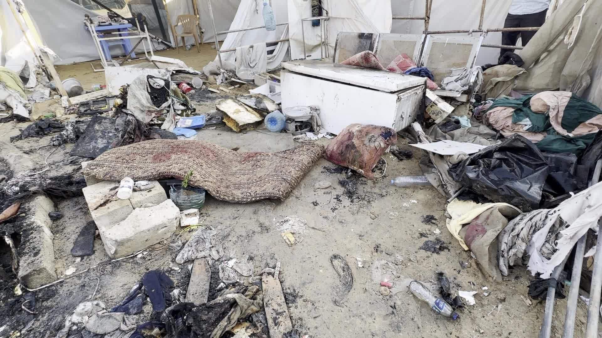 Aftermath of Israeli Airstrike In Gaza, Palestine
