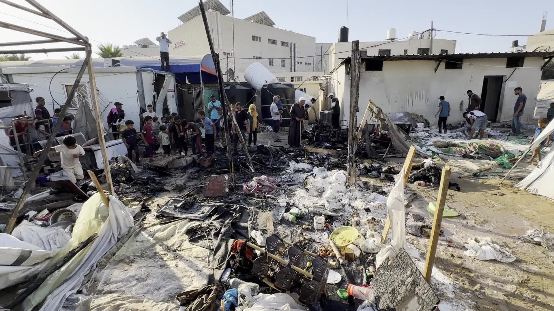Aftermath of Israeli Airstrike In Gaza, Palestine