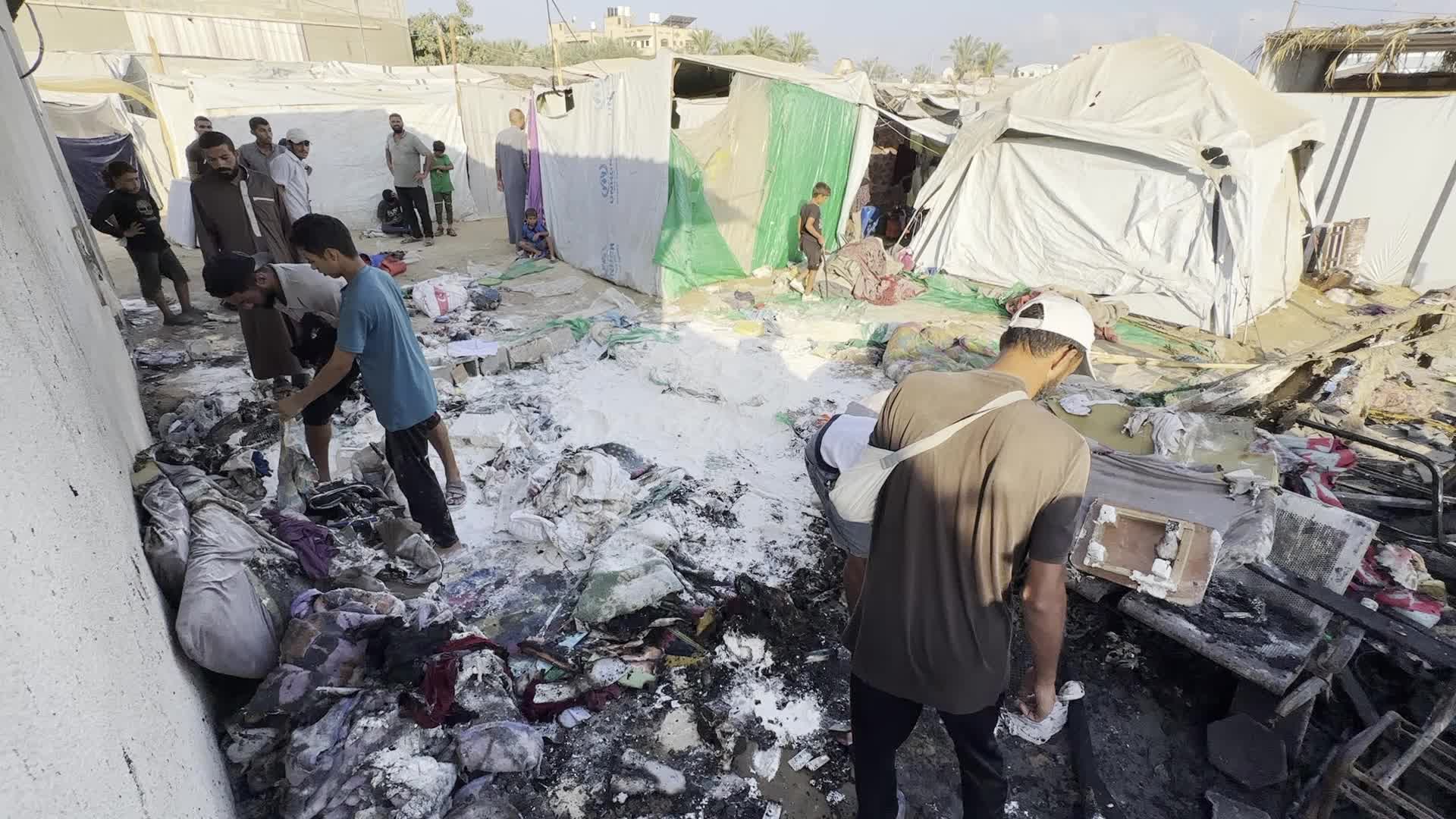Aftermath of Israeli Airstrike In Gaza, Palestine