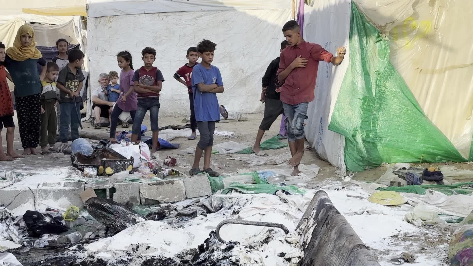 Aftermath of Israeli Airstrike In Gaza, Palestine