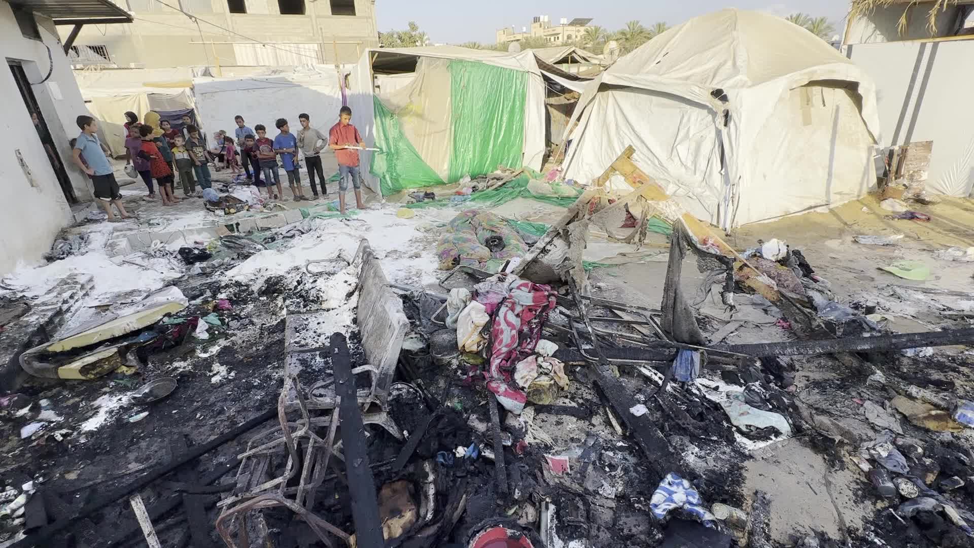 Aftermath of Israeli Airstrike In Gaza, Palestine