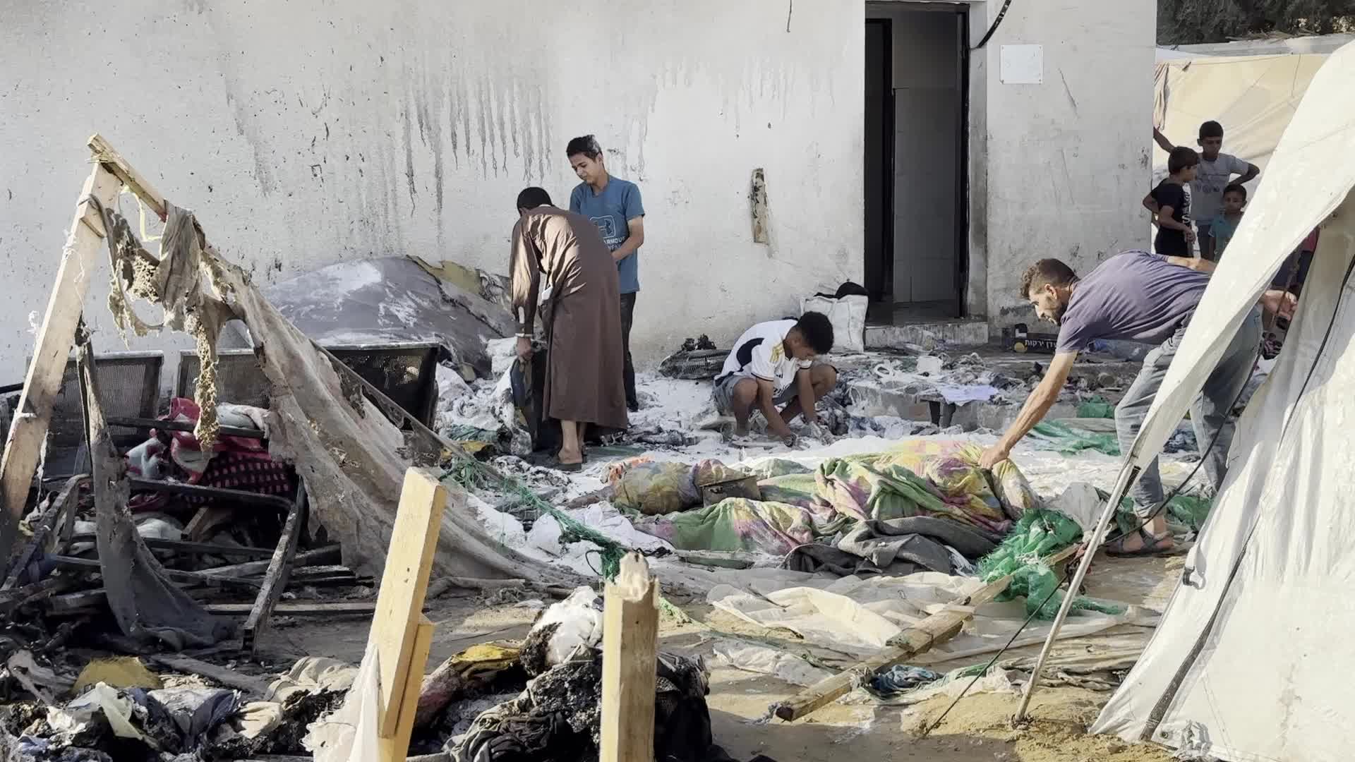 Aftermath of Israeli Airstrike In Gaza, Palestine