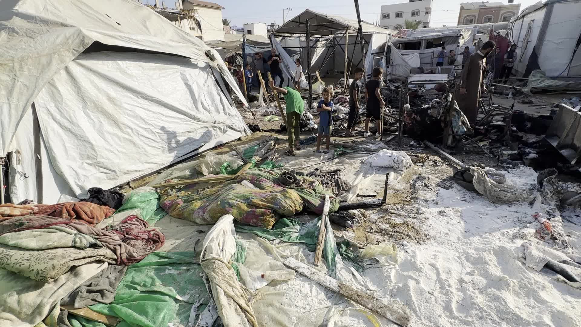Aftermath of Israeli Airstrike In Gaza, Palestine