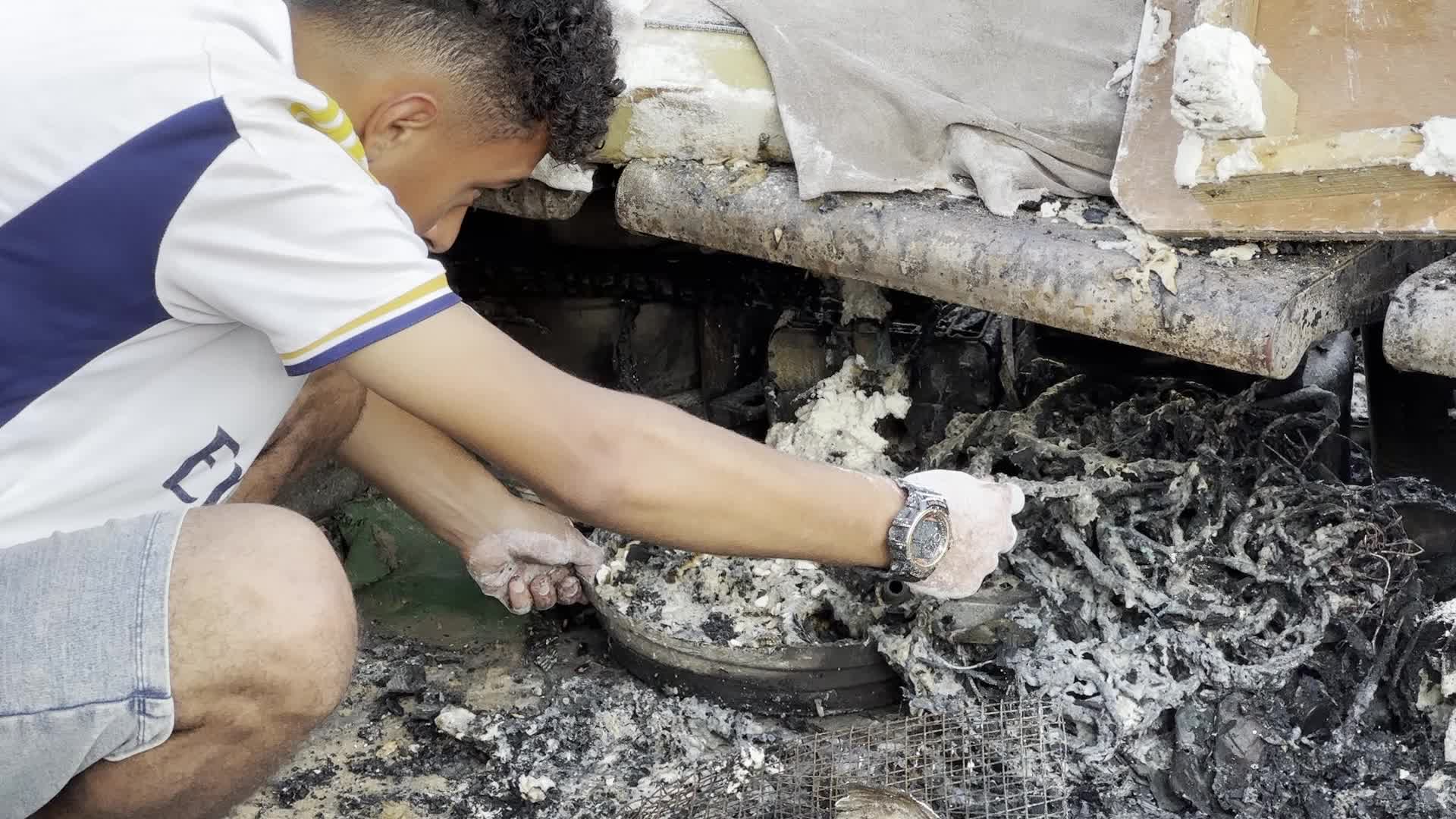Aftermath of Israeli Airstrike In Gaza, Palestine