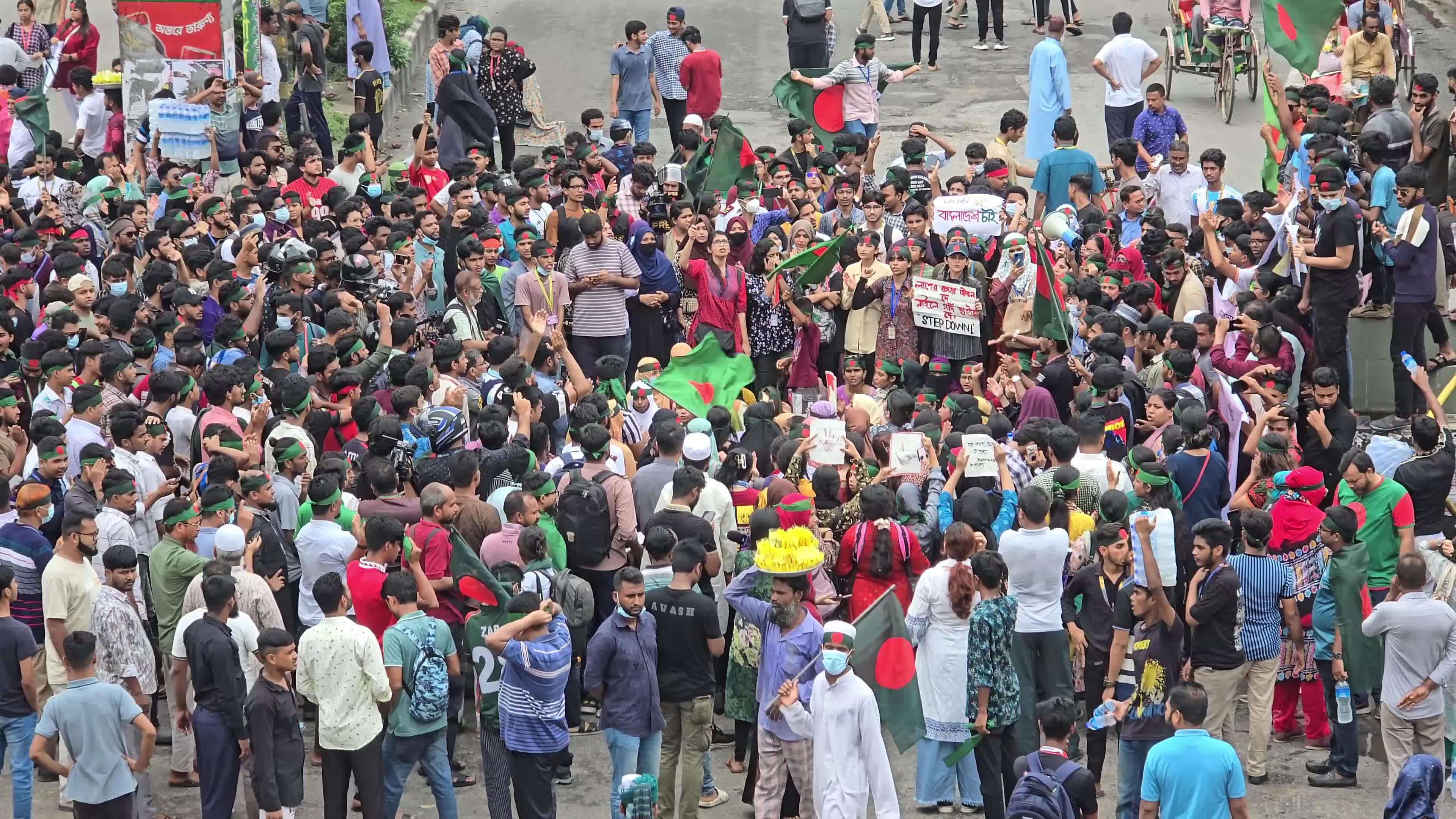 Students Protest In Dhaka, Bangladesh