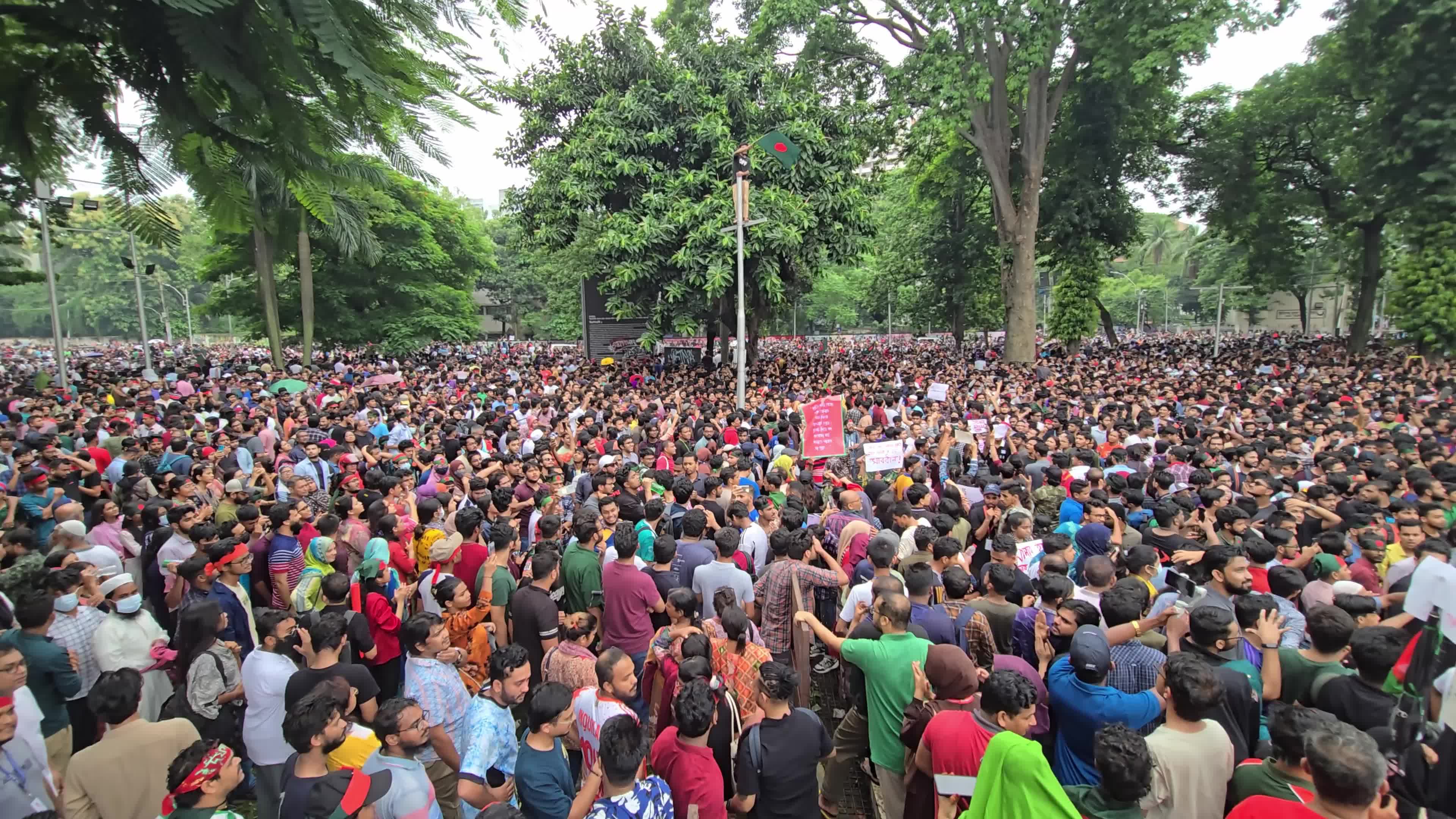 Students Protest In Dhaka, Bangladesh