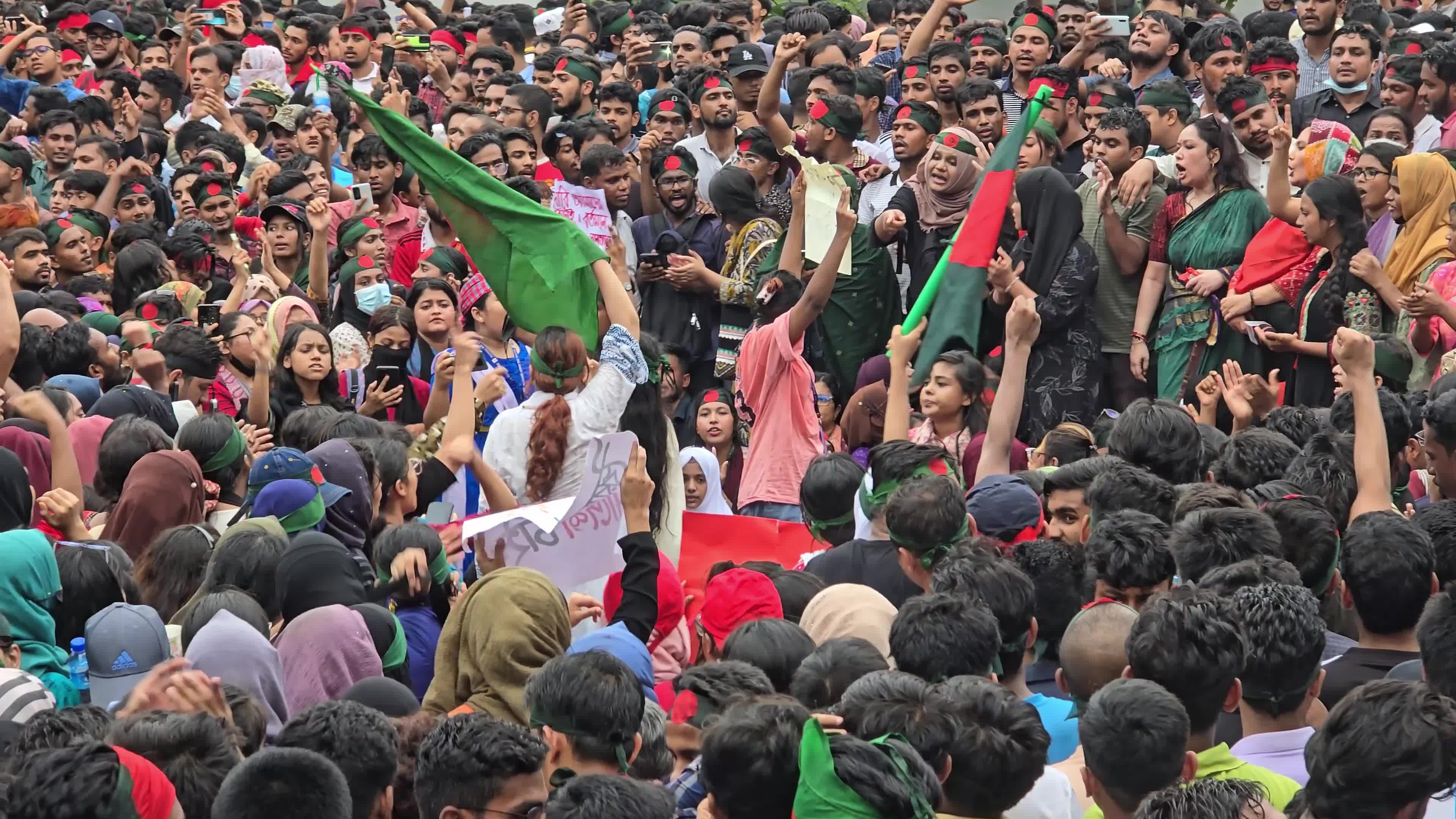 Students Protest In Dhaka, Bangladesh