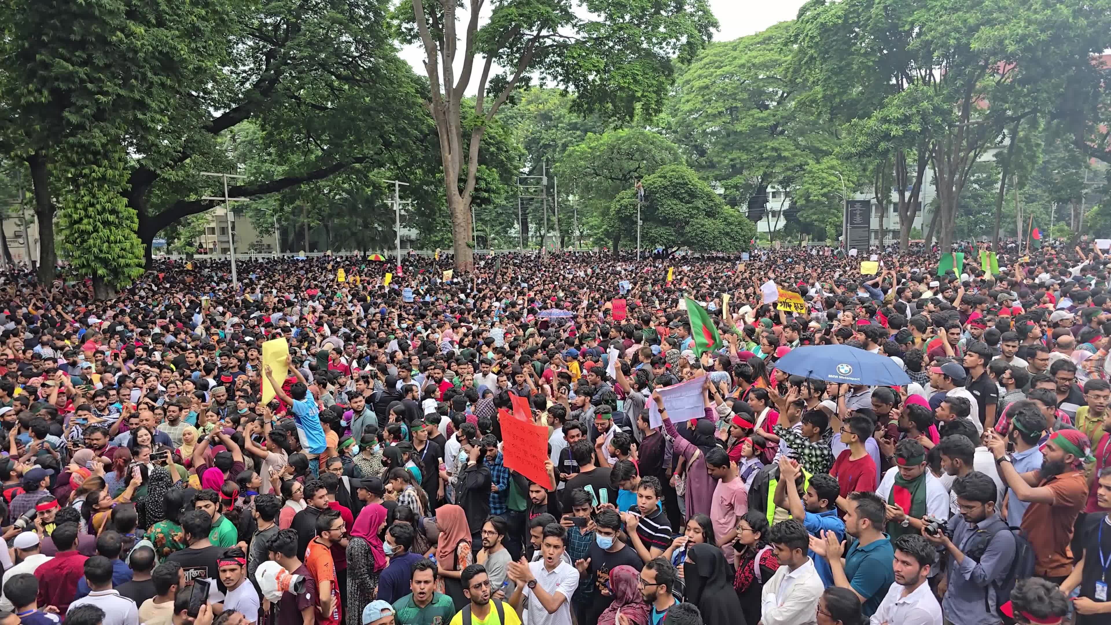 Students Protest In Dhaka, Bangladesh