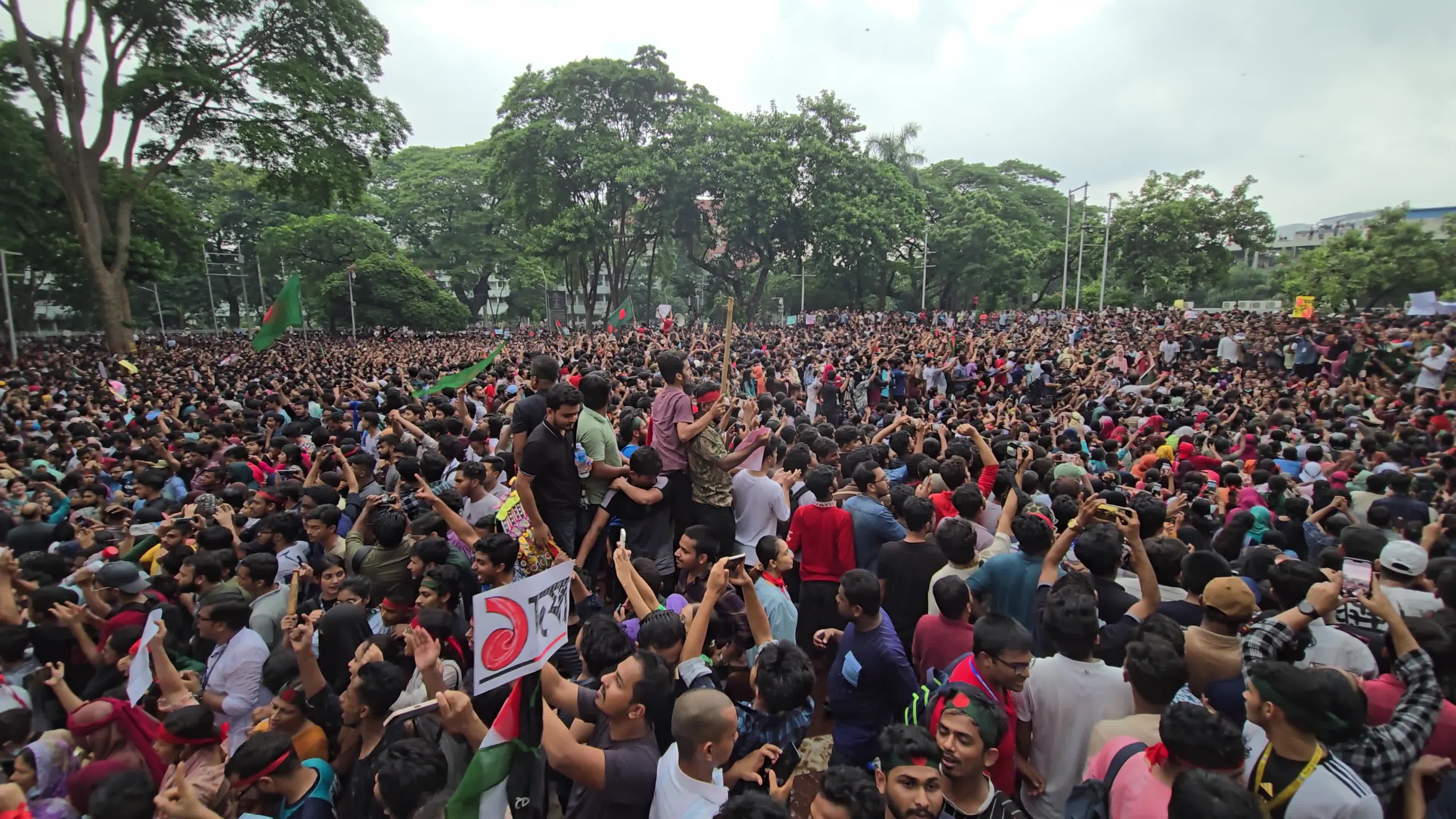 Students Protest In Dhaka, Bangladesh