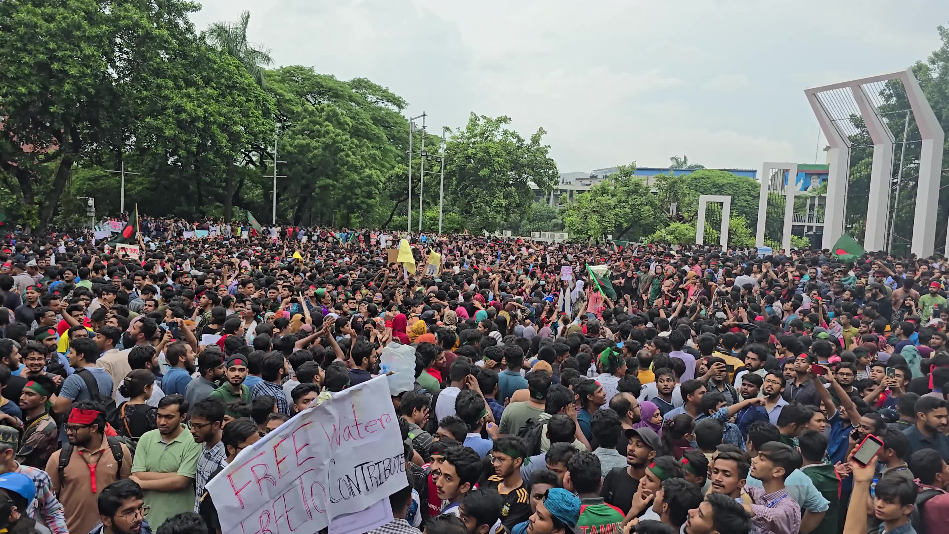 Students Protest In Dhaka, Bangladesh