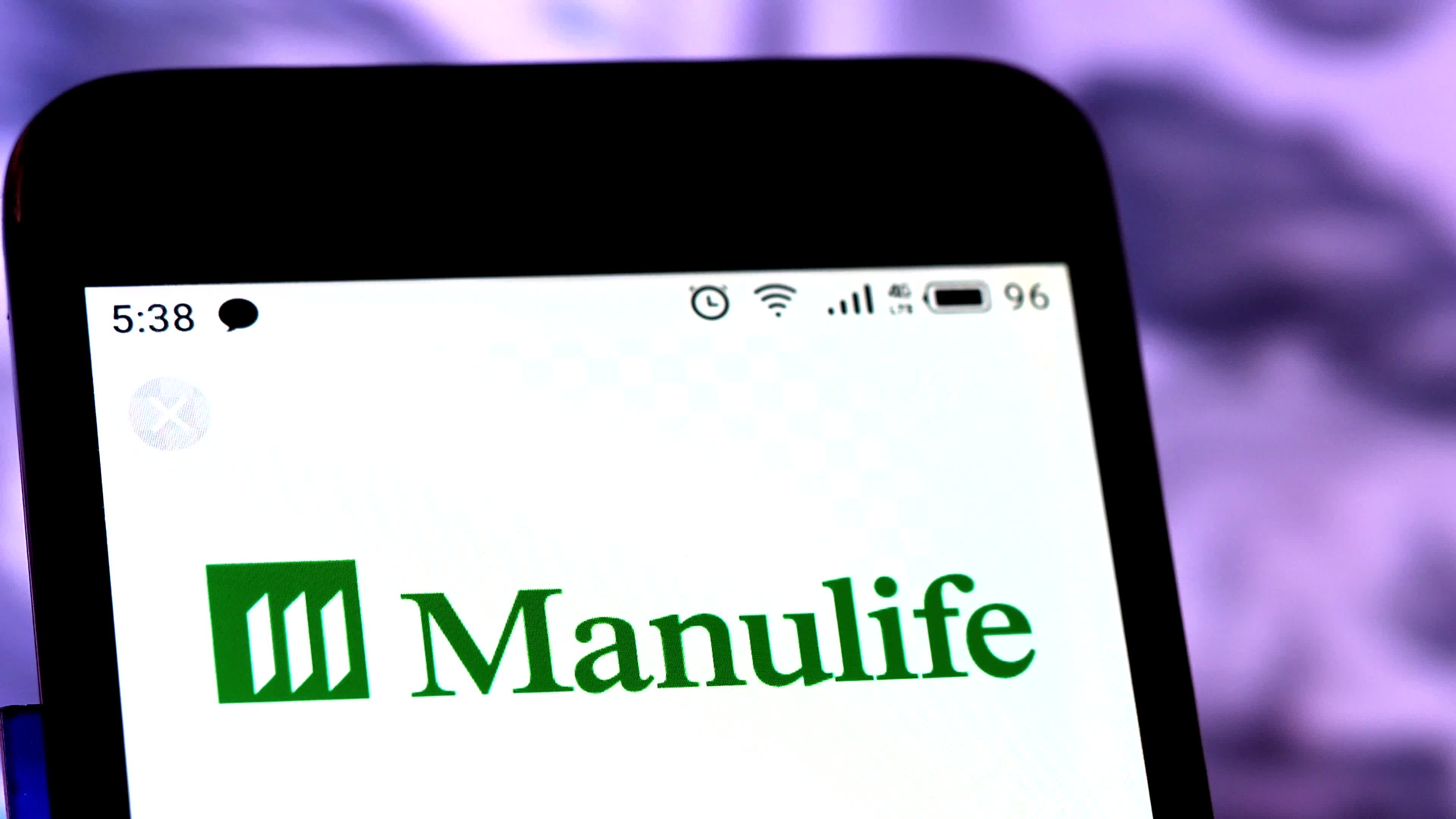Video illustration the logo of Manulife