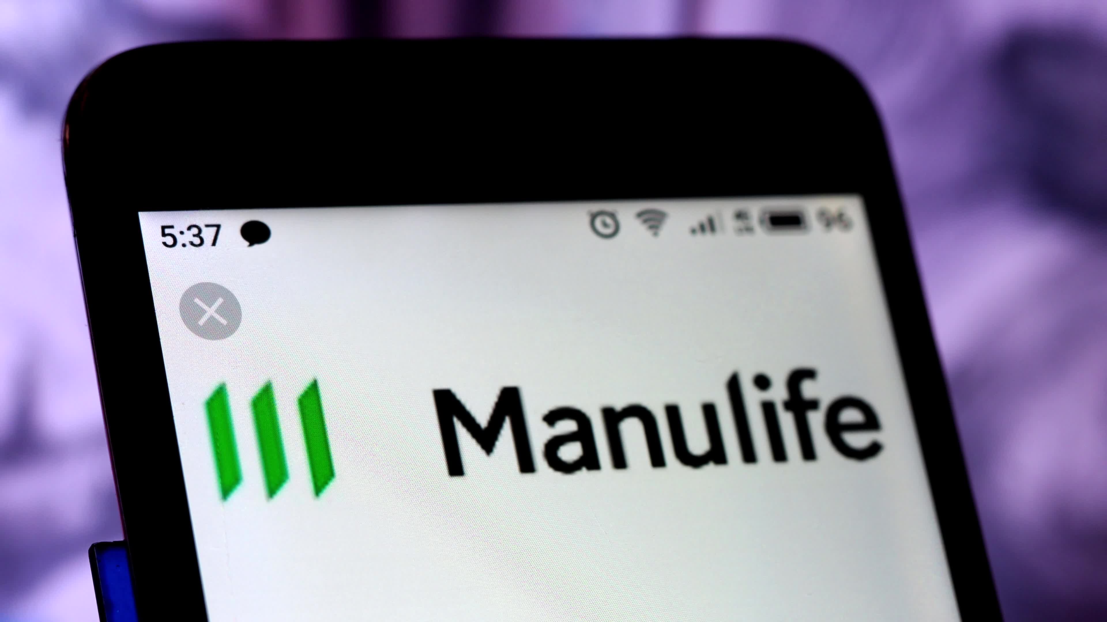 Video illustration the logo of Manulife