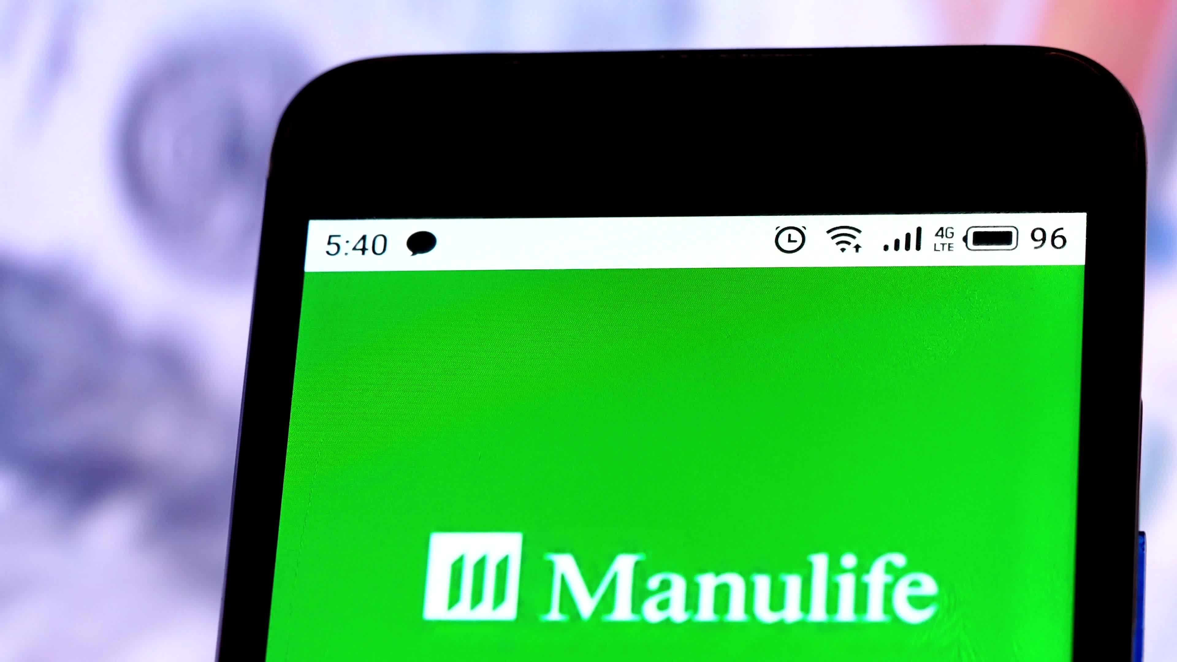 Video illustration the logo of Manulife