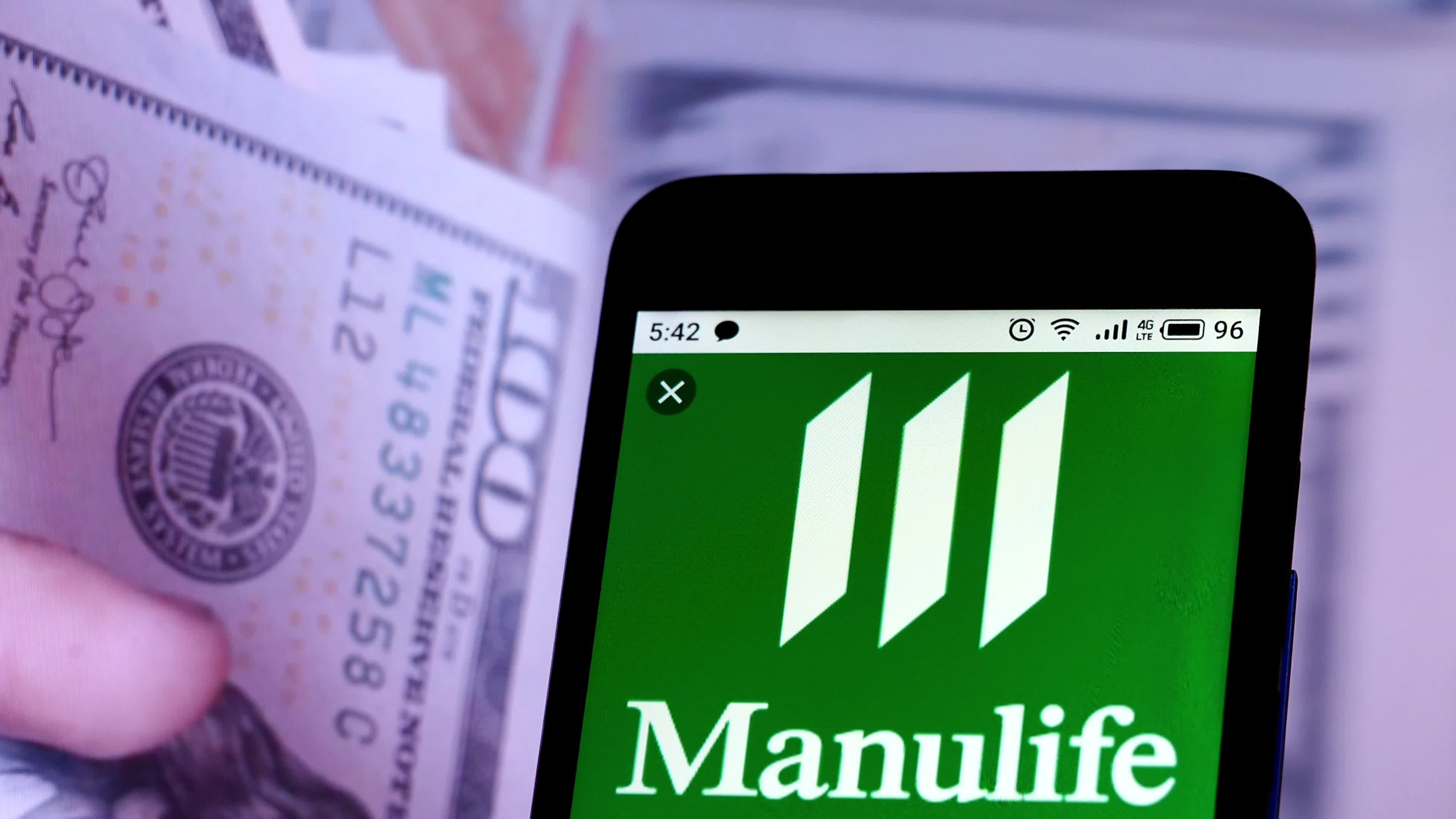 Video illustration the logo of Manulife