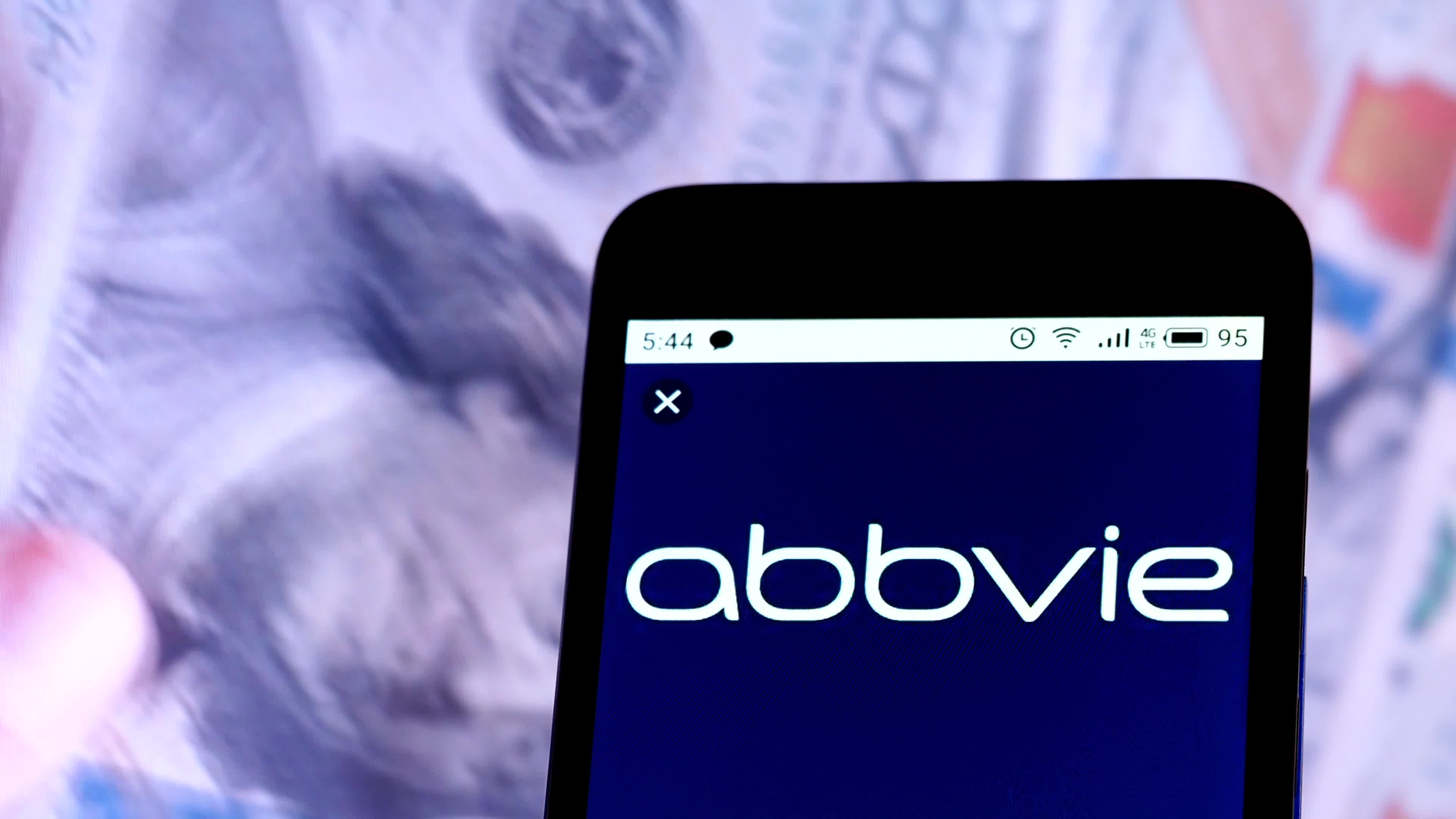 Video illustration the logo of AbbVie