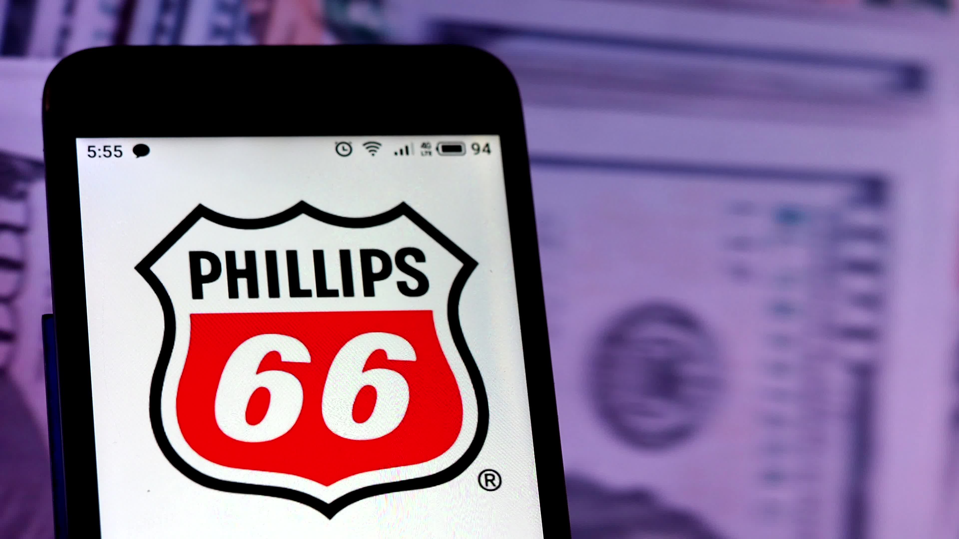 Video illustration the logo of Phillips 66