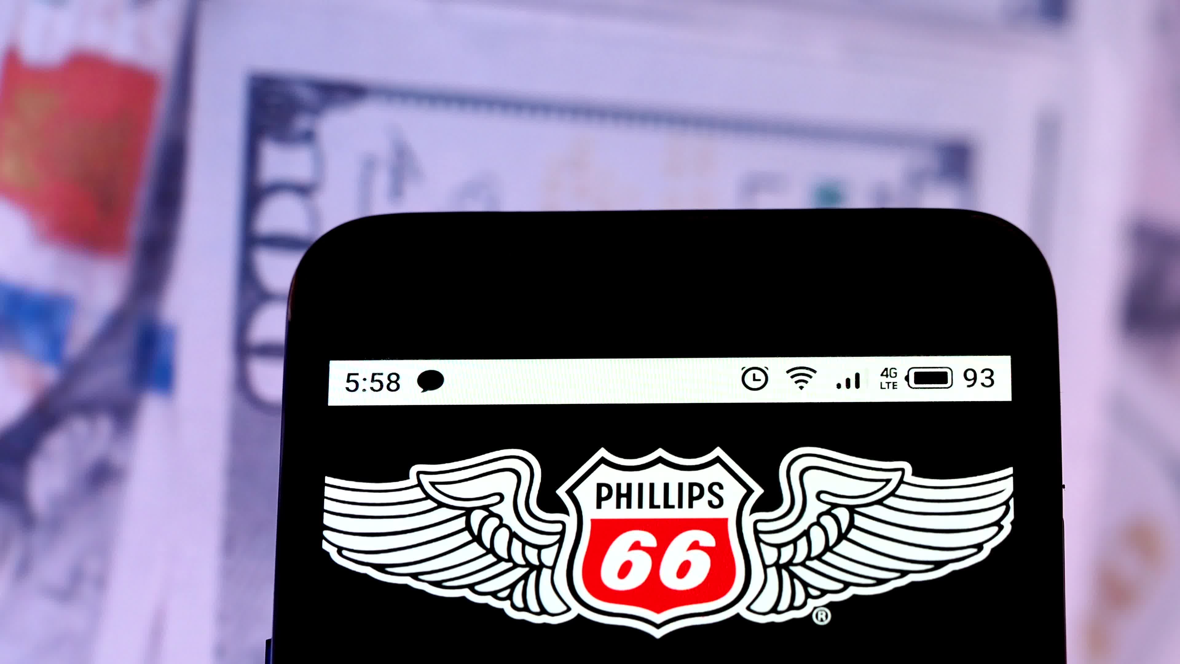 Video illustration the logo of Phillips 66