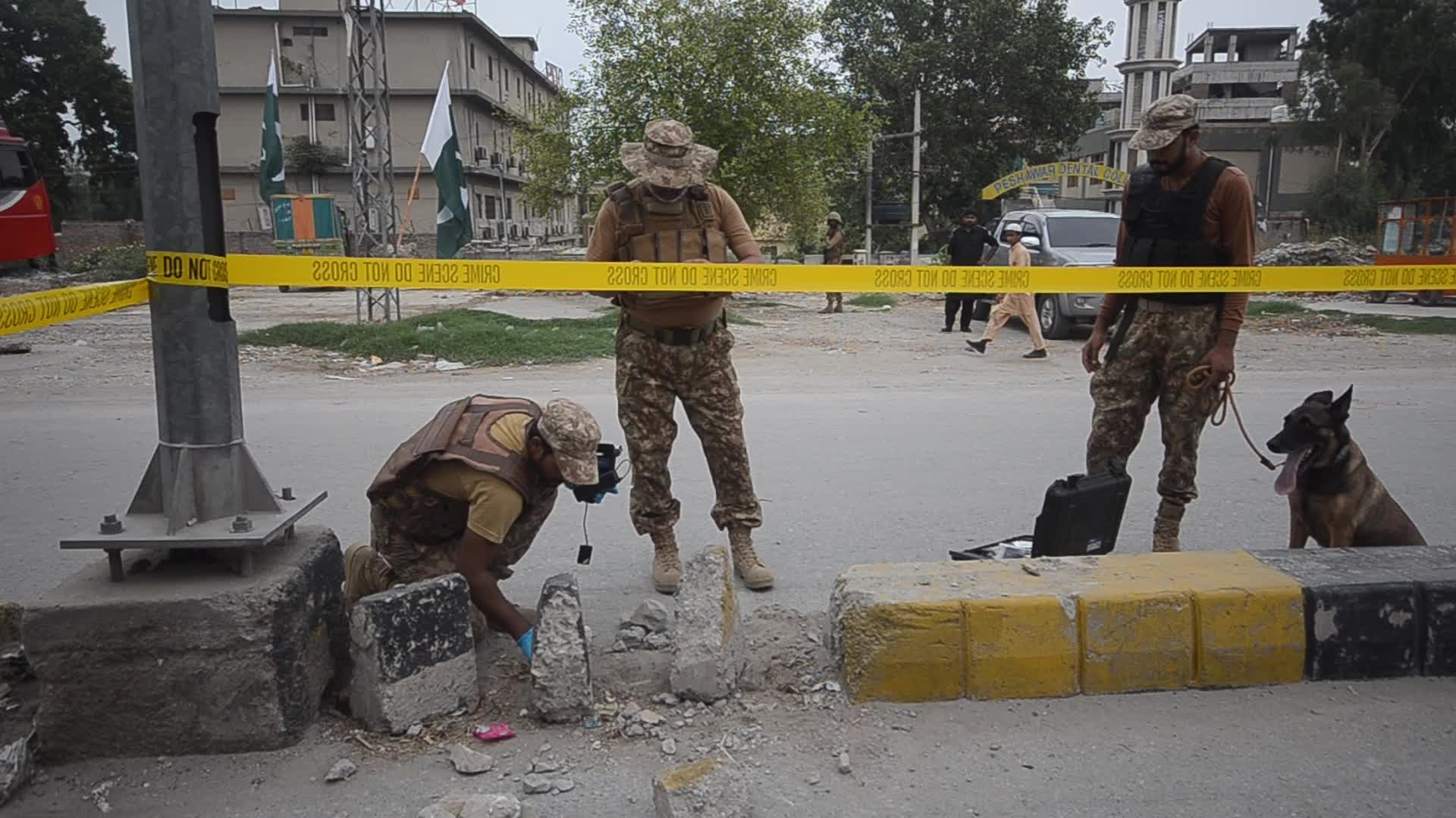 Bombing targeting police vehicle on roadside in Peshawar 