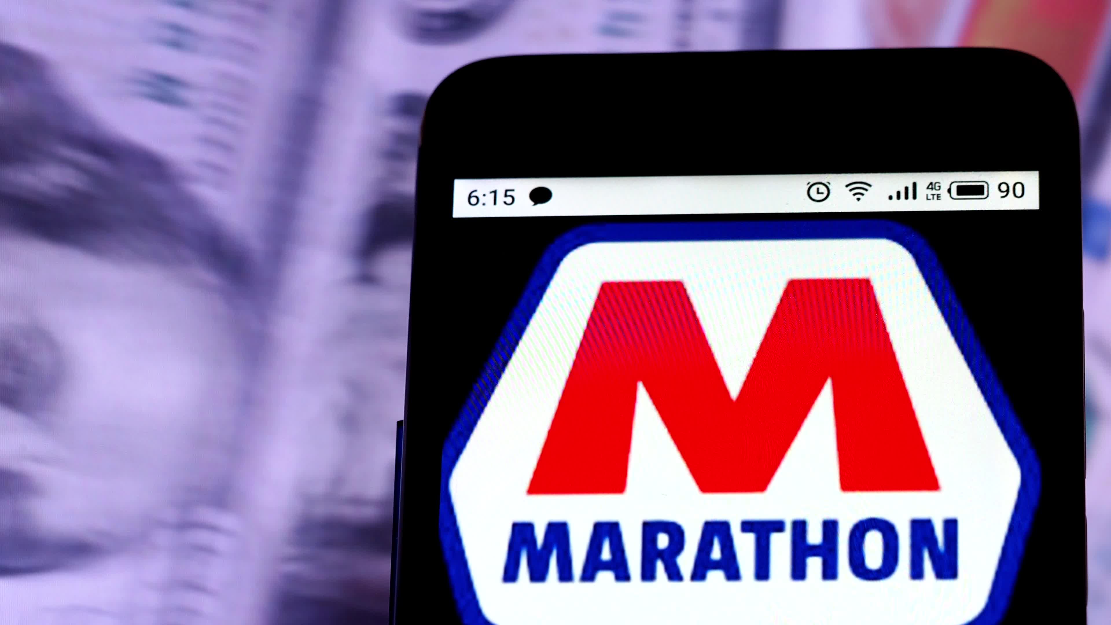 Video illustration the logo of Marathon Petroleum Corporation